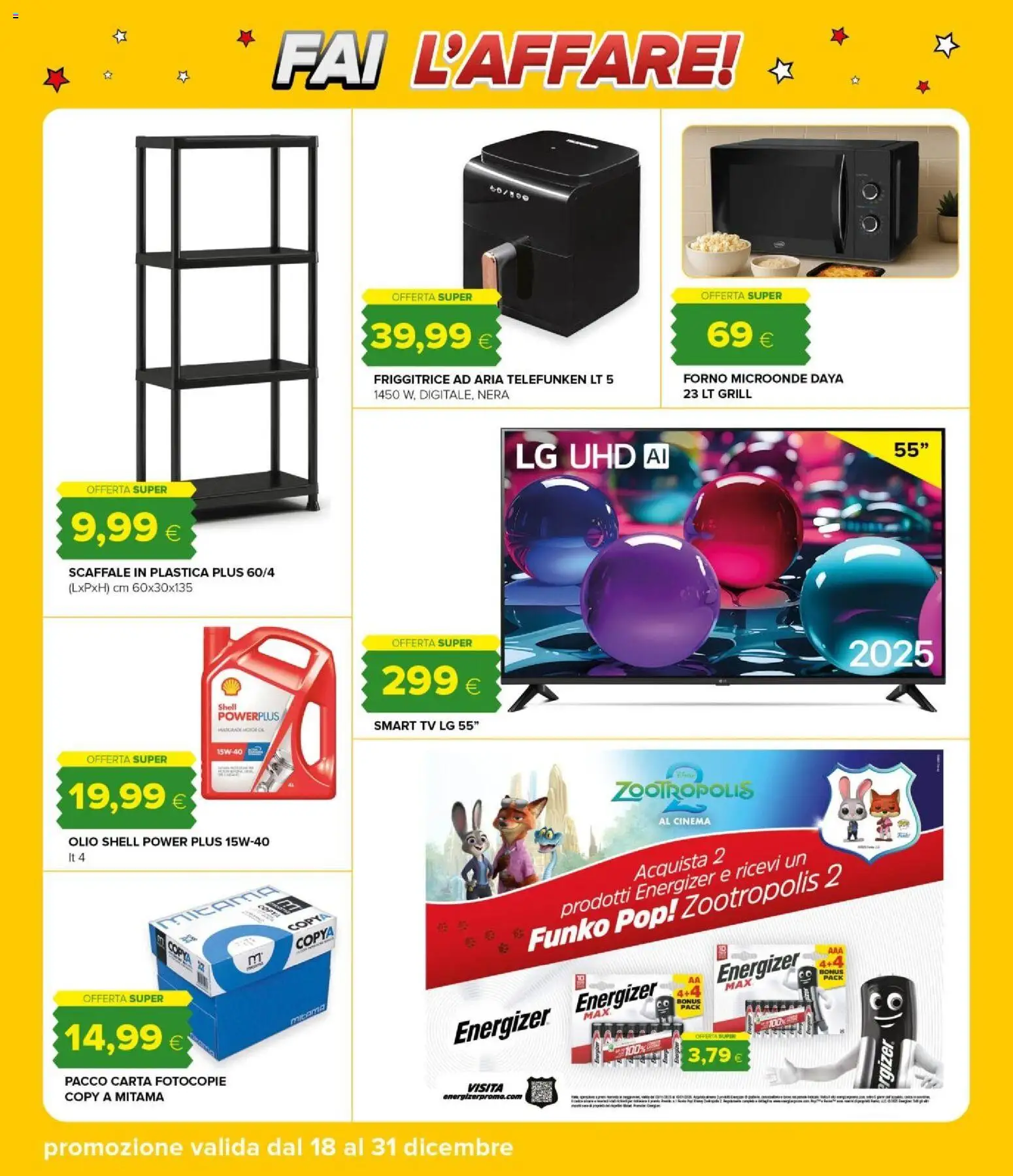 Volantino Oasi del 18.12.2025 | Pagina: 38 | Prodotti: Microonde, Olio, Forno, Friggitrice