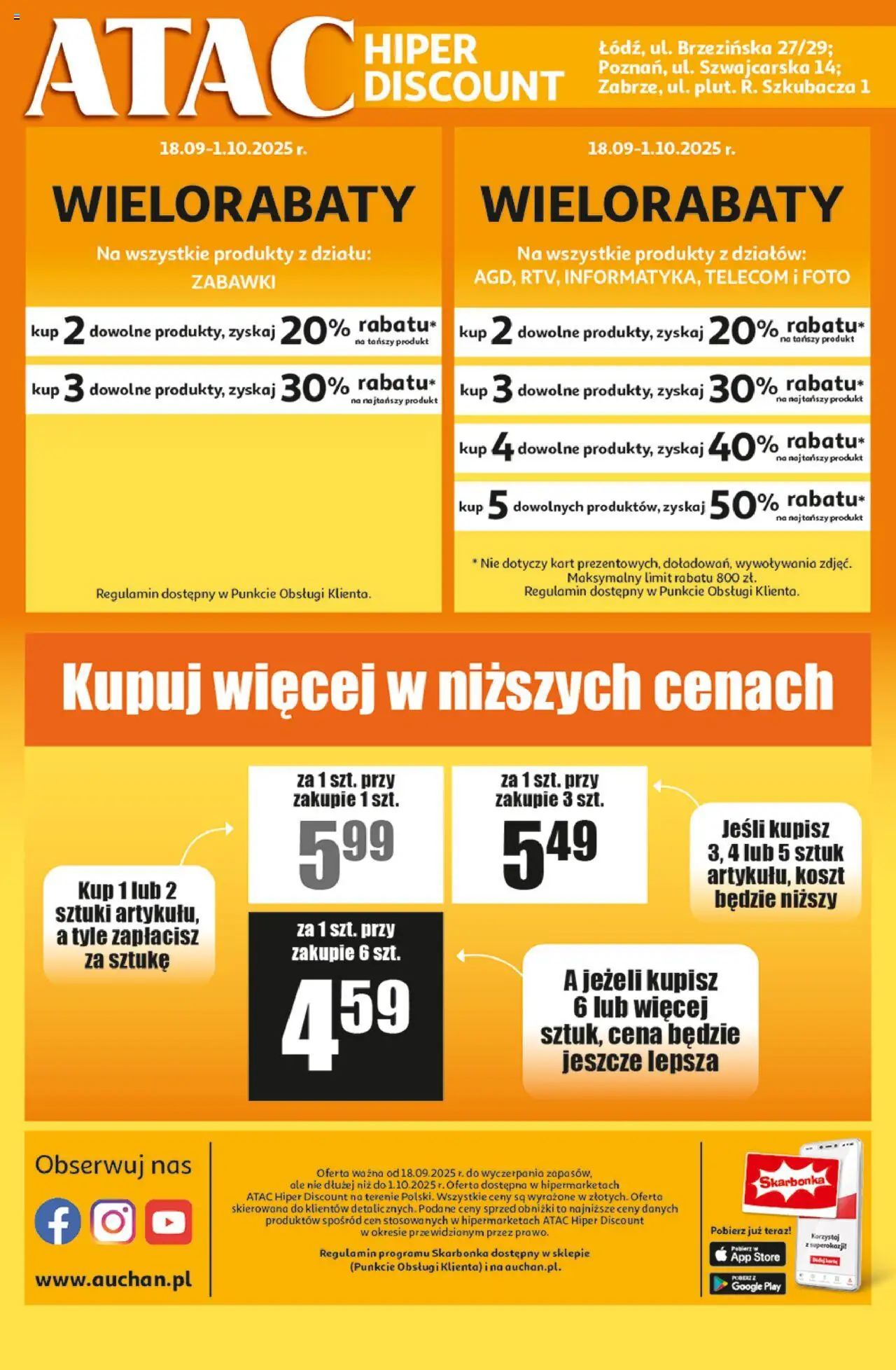 Auchan Gazetka - ATAC Hiper Discount od 18.09.2025 | Strona: 4