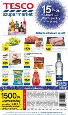 Tesco Szupermarket - Akciós újság  - amely érvényes a következő dátumtól: 11.09.2025