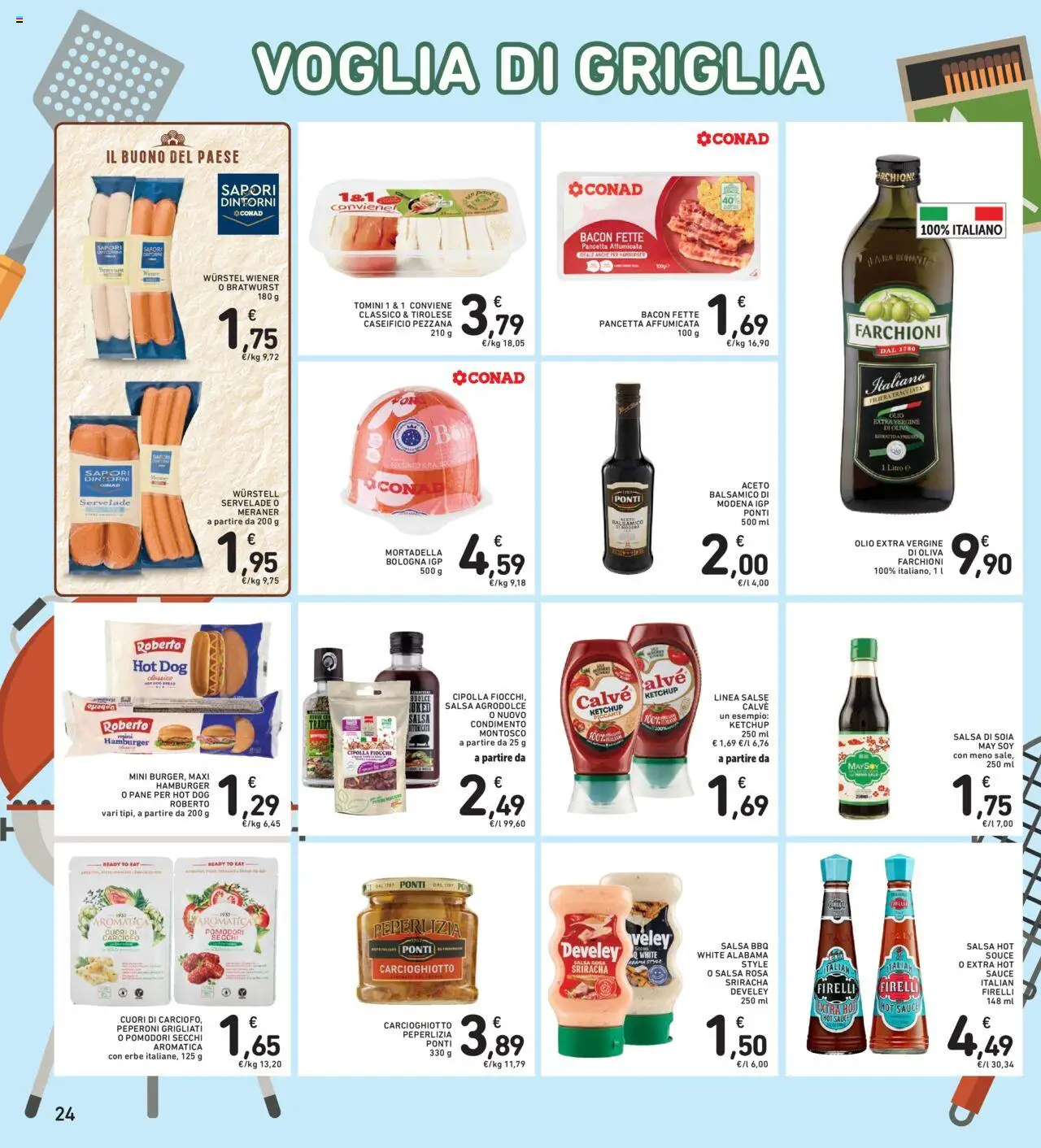 Volantino Spazio Conad del 12.08.2025 | Pagina: 24 | Prodotti: Peperoni, Pomodori, Aceto, Pomodori secchi
