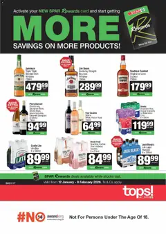 Tops at Spar specials catalogue – valid from 12.01.2026