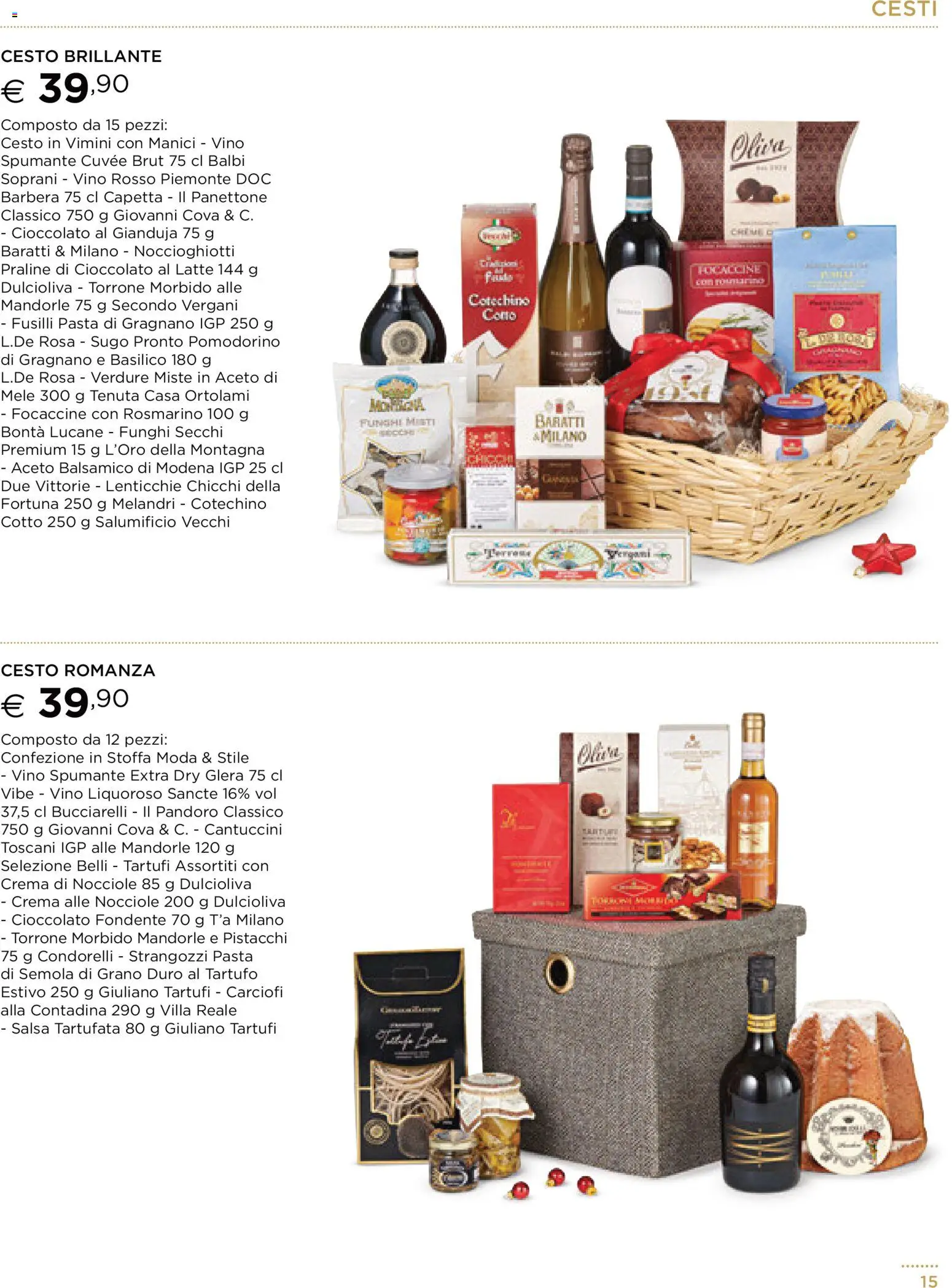 Volantino Esselunga S del 13.11.2025 | Pagina: 15 | Prodotti: Vino, Pasta, Funghi, Pandoro