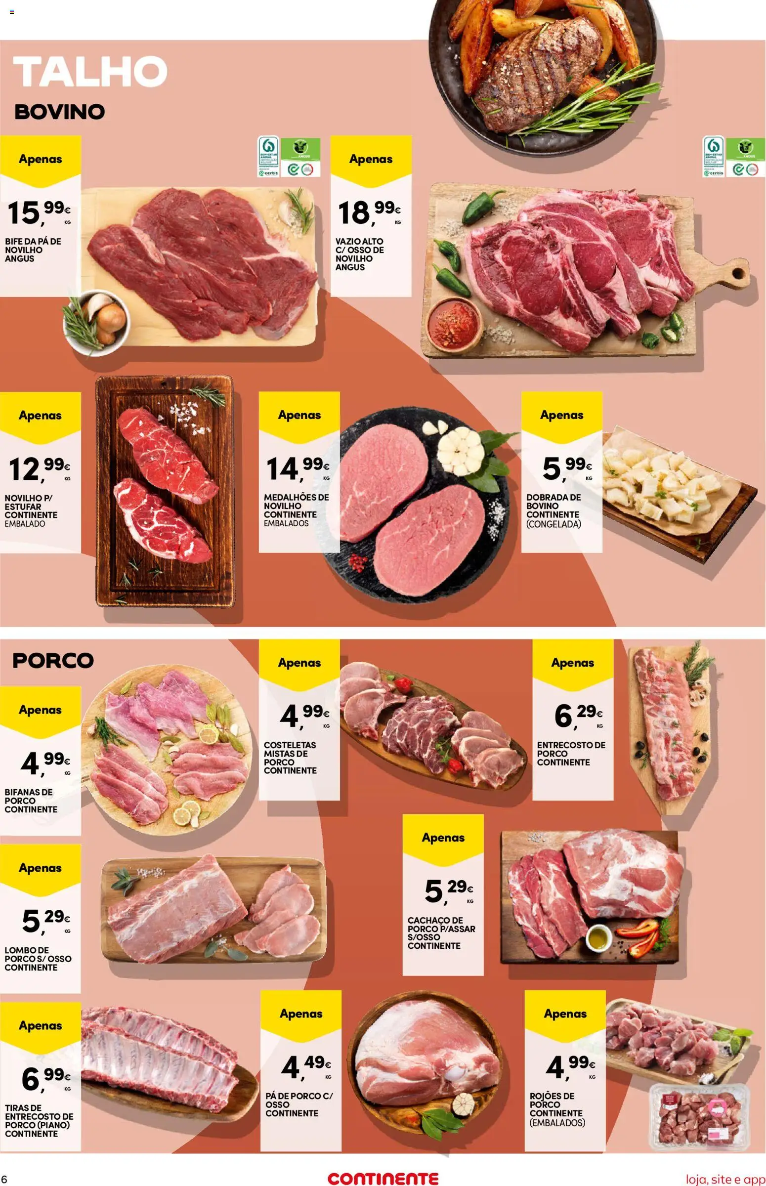 Continente Semanal Continente Bom Dia │ válido de 04.11.2025 | Página: 6 | Produtos: Boné, Lombo, Pá