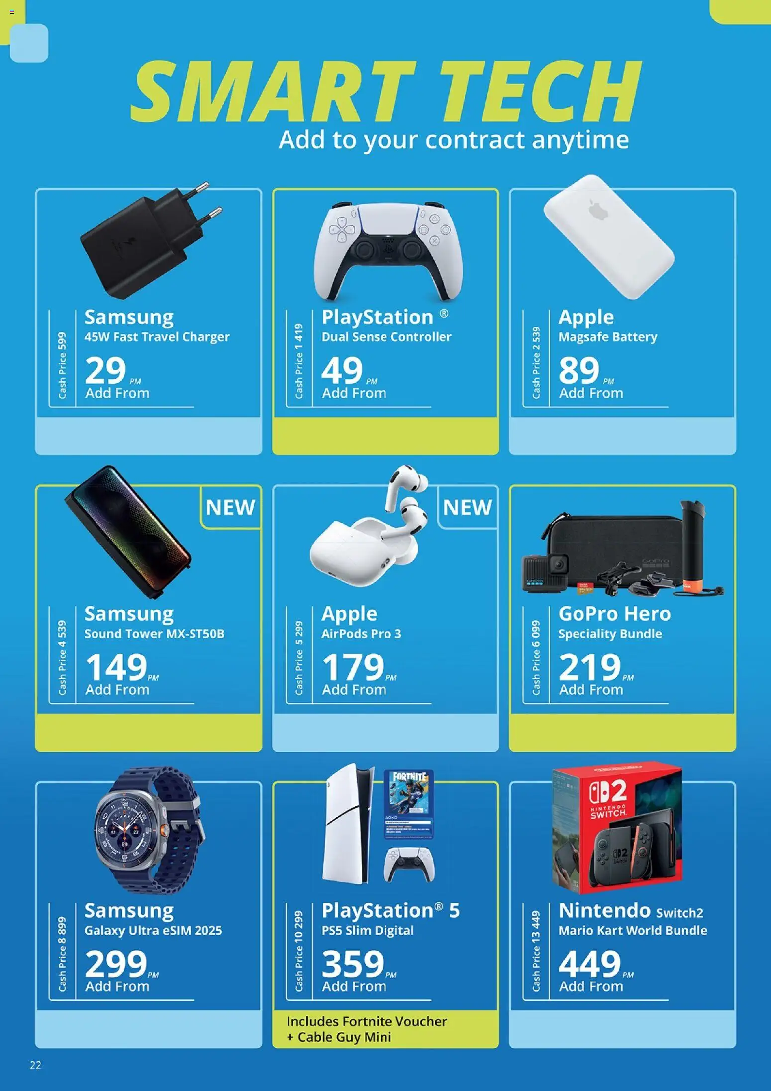 New Cellucity catalogue – valid from 07.01.2026 | Page: 22 | Products: Cable, Playstation, Battery, Charger