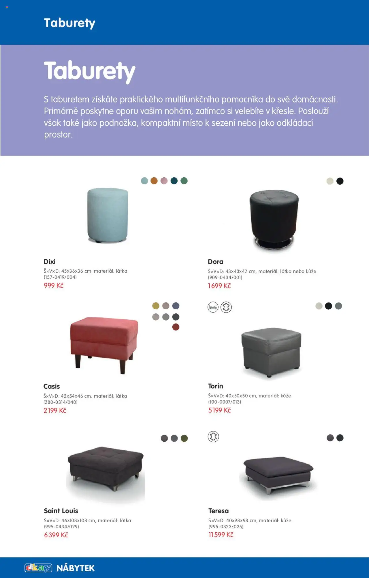 OKAY katalog - Sedačky od 01.03.2023 | Strana: 14 | Produkty: Krabice s víkem, Zahradní nábytek, Špunty do uší, Tobolky do myčky