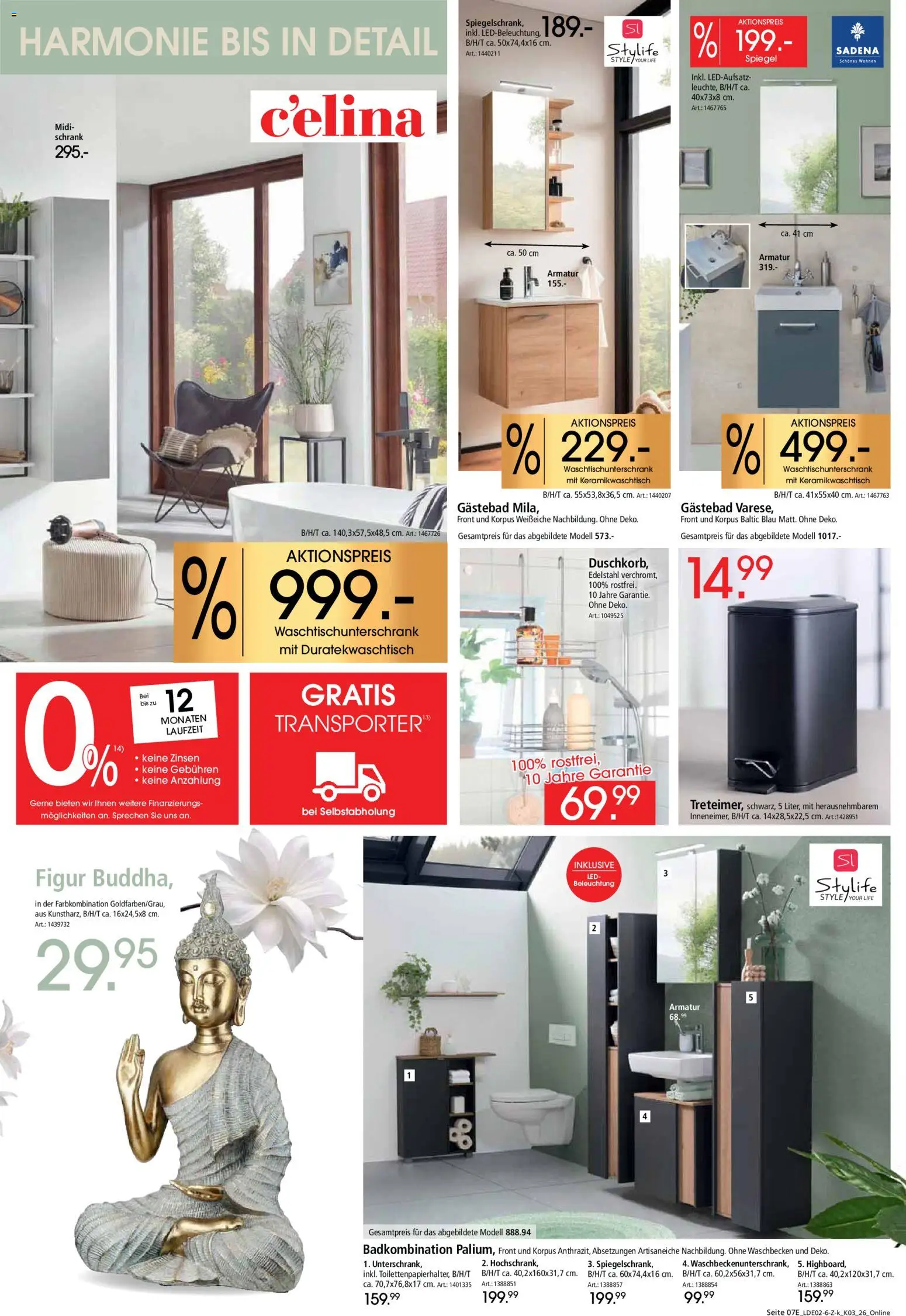 Zurbrüggen Küchen für Ihr Zuhause – gültig ab 22.02.2026 | Seite: 17 | Produkte: Schrank, Waschbecken, Spiegel, Armatur