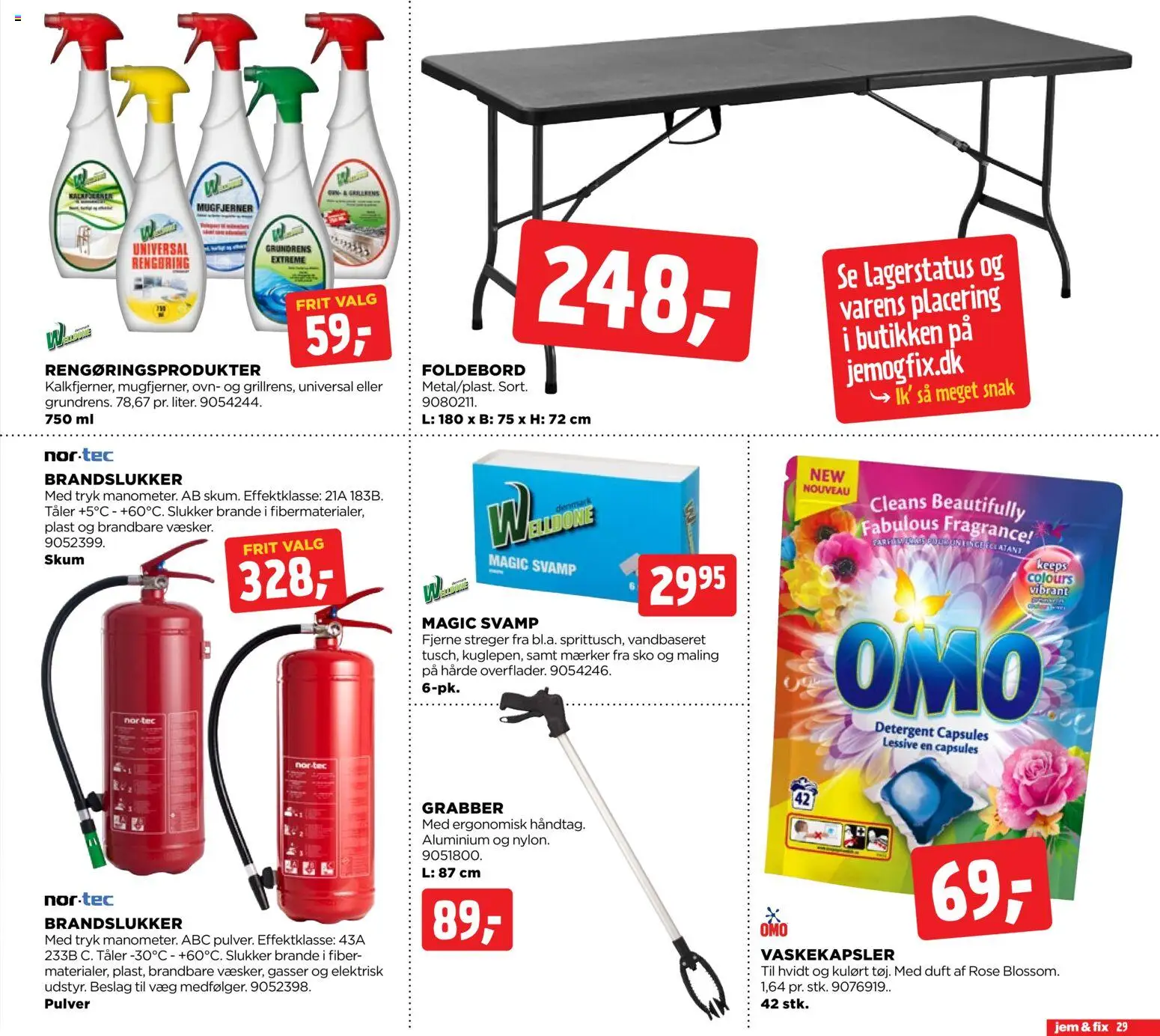 Jem & fix tilbudsavis – gyldig fra 22.03.2026 | Side: 29 | Produkter: Duft, Svamp, Maling, Sko