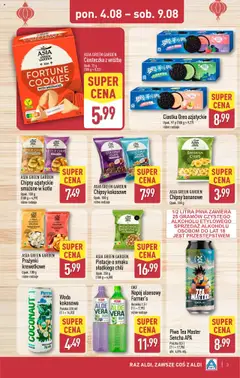 Aldi Gazetka - Tydzień Azji od 04.08.2025 | Strona: 3 | Produkty: Chili, Chipsy bananowe, Napój aloesowy, Woda