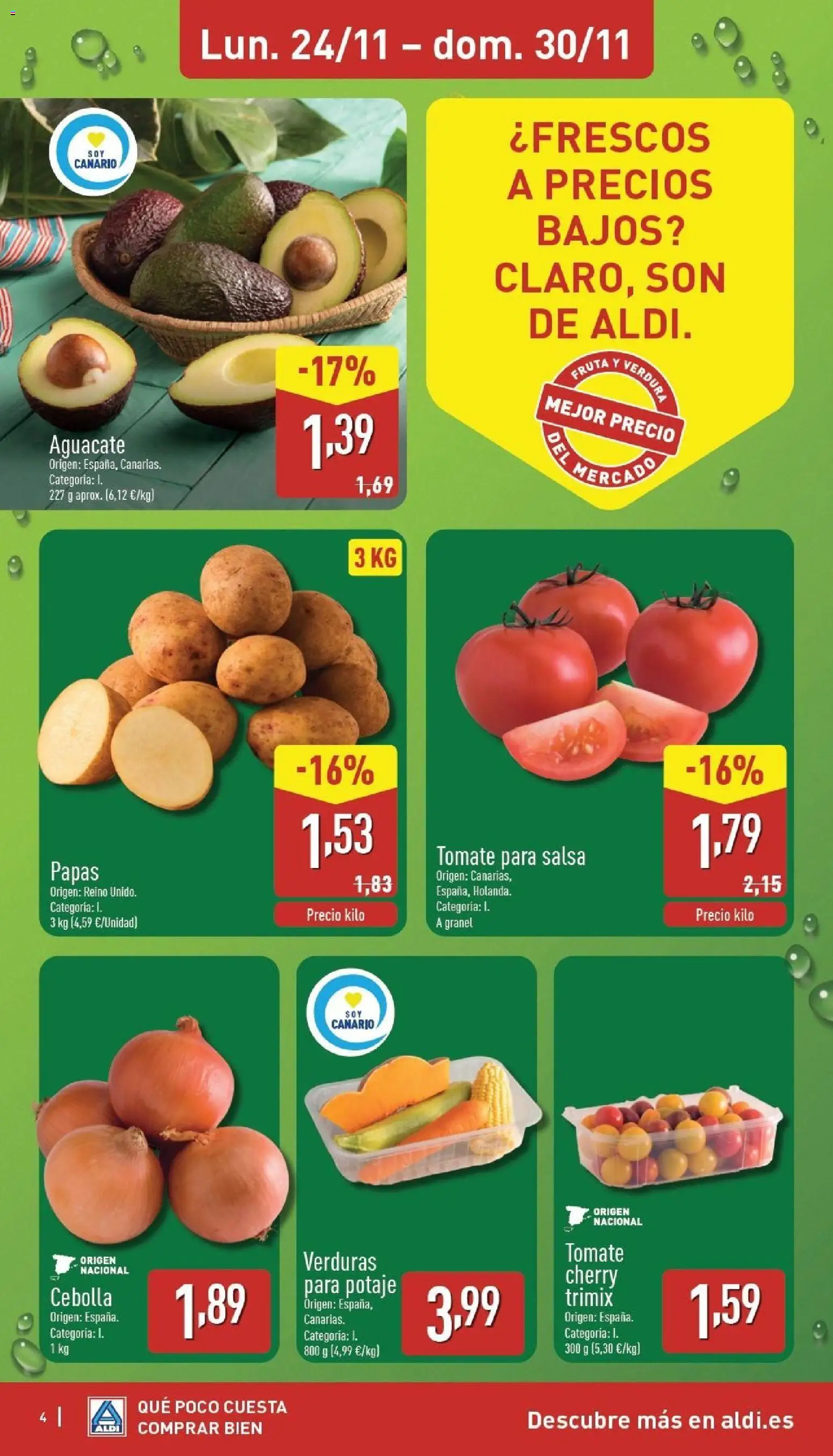 Aldi folleto Canarias │ válido desde el 24.11.2025 | Página: 4 | Productos: Παγωμένο τσάι