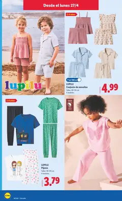 Vista previa LUPILU Pijama, Tallas: 98-128 cm. 4 modelos. válido desde el 27.04.2026 | Página: 14 | Productos: Pijama