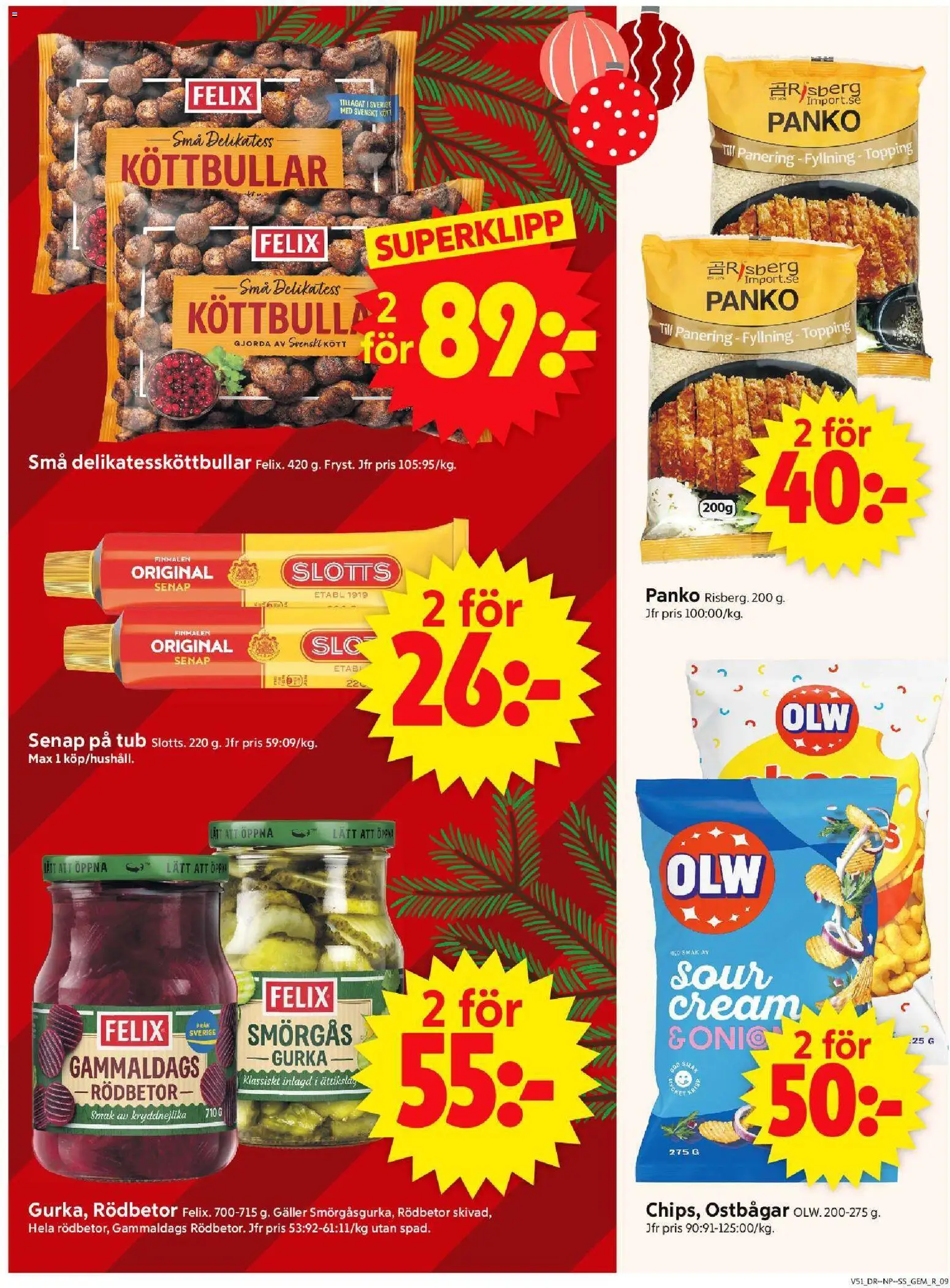 ICA Supermarket reklamblad aktuell från 15.12.2025 | Sida: 11 | Produkter: Ostbågar, Gem, Galler, Gurka