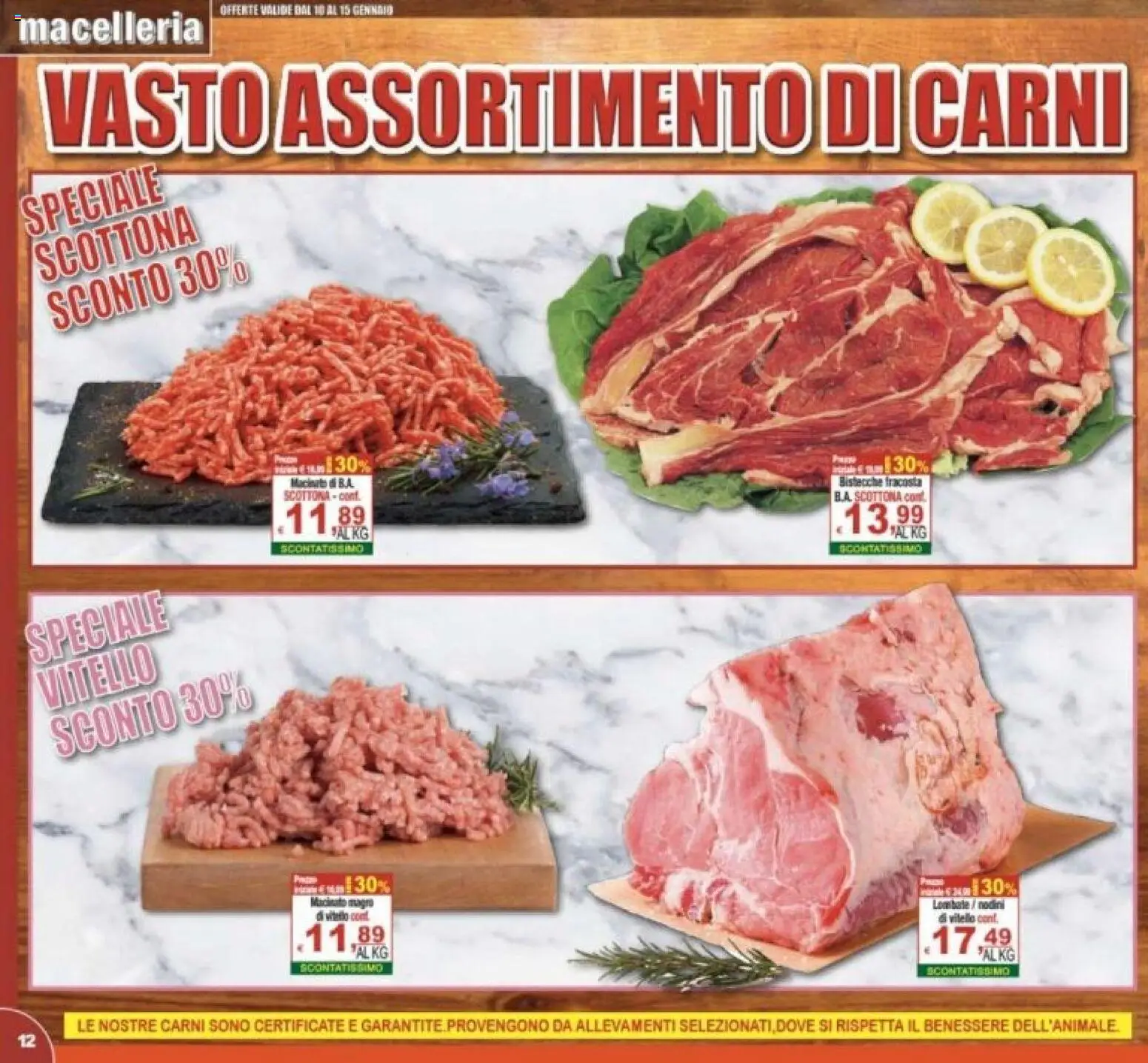 Volantino CTS del 10.01.2026 | Pagina: 12 | Prodotti: Vitello