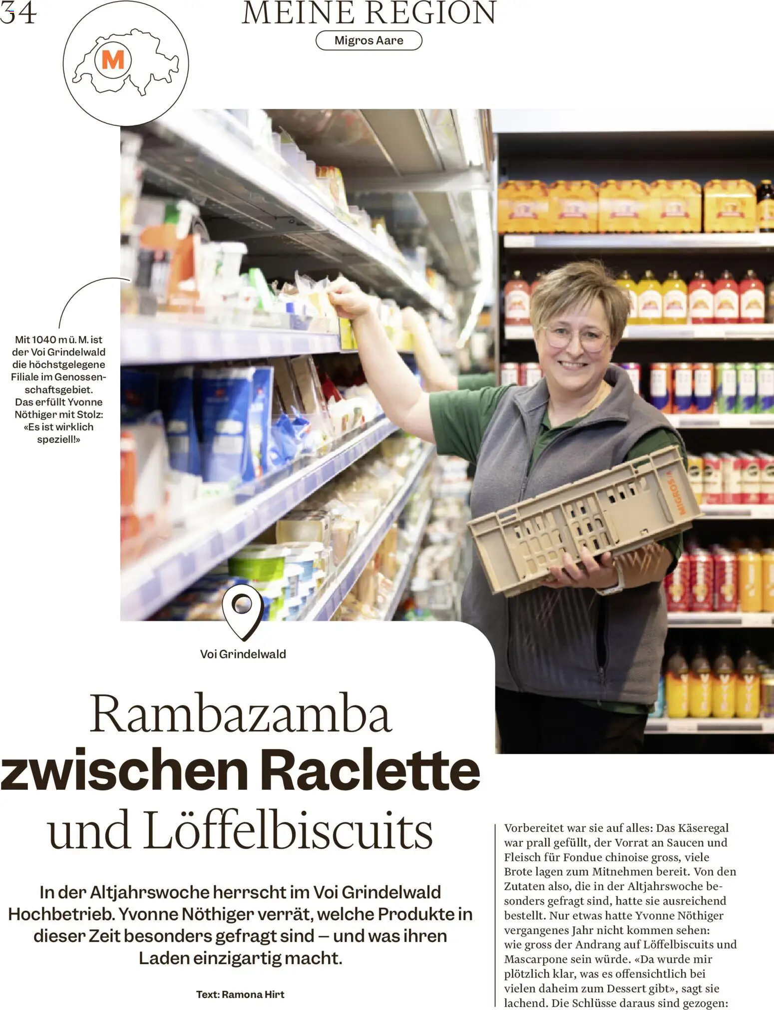 Migros Magazin – gültig ab 29.12.2025 | Seite: 34 | Produkte: Mascarpone, Sehen, Raclette, Fondue