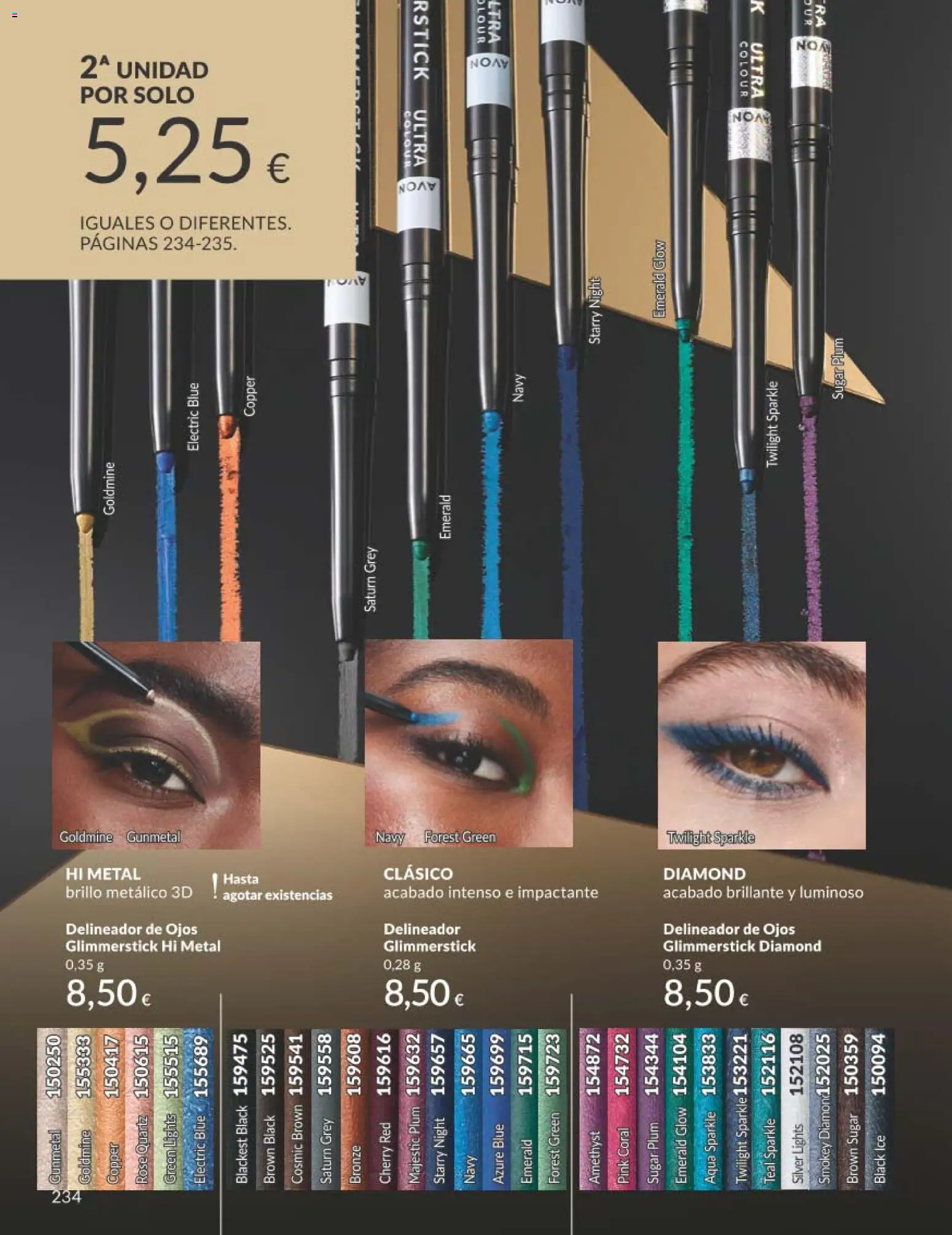 Catálogo AVON campaña 11 Black Friday │ válido desde el 01.11.2025 | Página: 234 | Productos: Delineador de ojos, Delineador