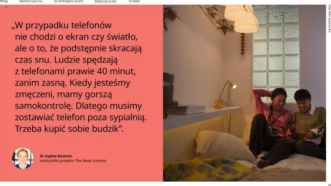 IKEA promocje - Odkrywamy sen od 01.01.2025 | Strona: 22 | Produkty: Telefon, Budzik