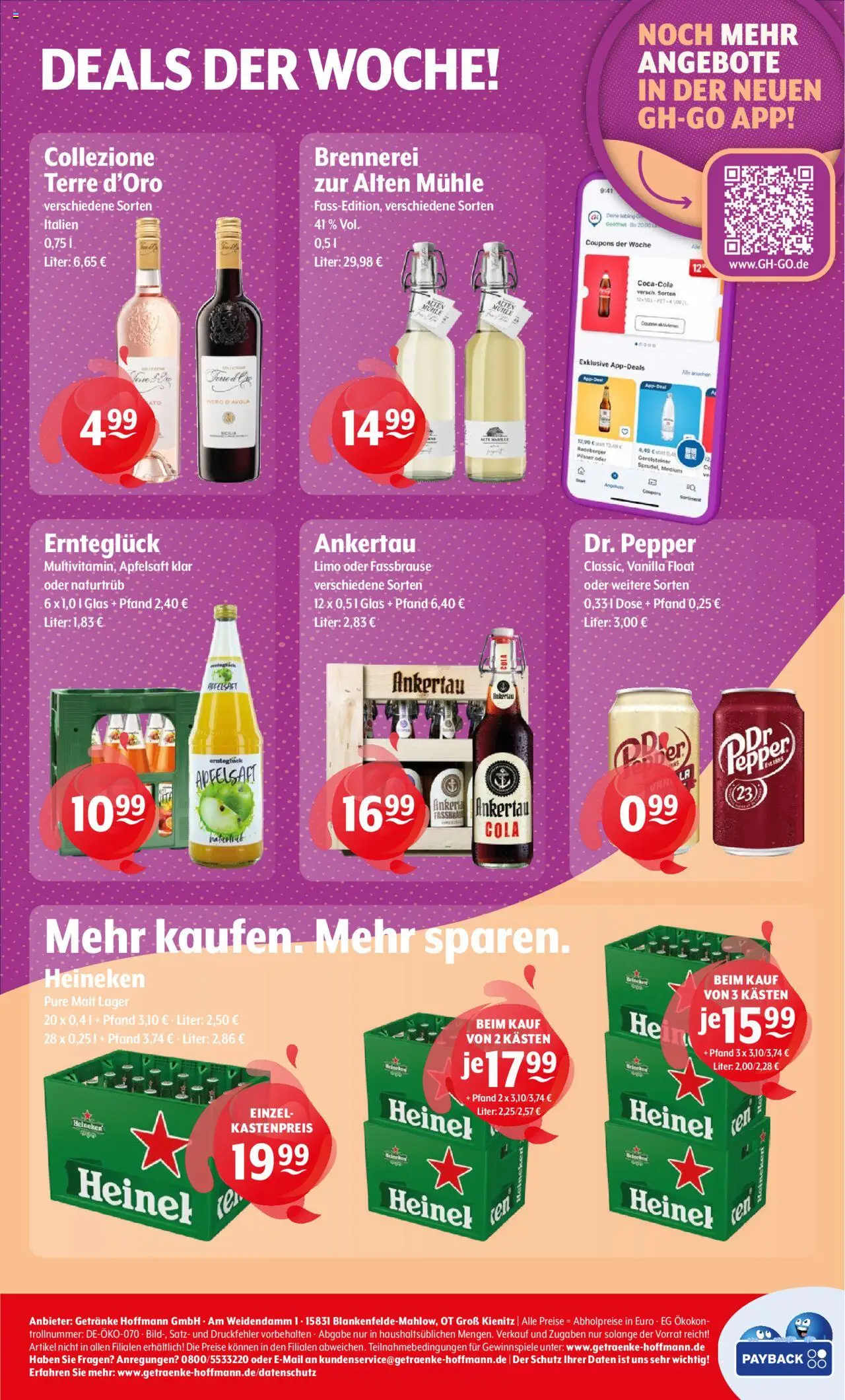 Getränke Hoffmann - Nordrhein - Westfalen – gültig ab 22.09.2025 | Seite: 8 | Produkte: Mühle, Cola, Heineken, Gerolsteiner