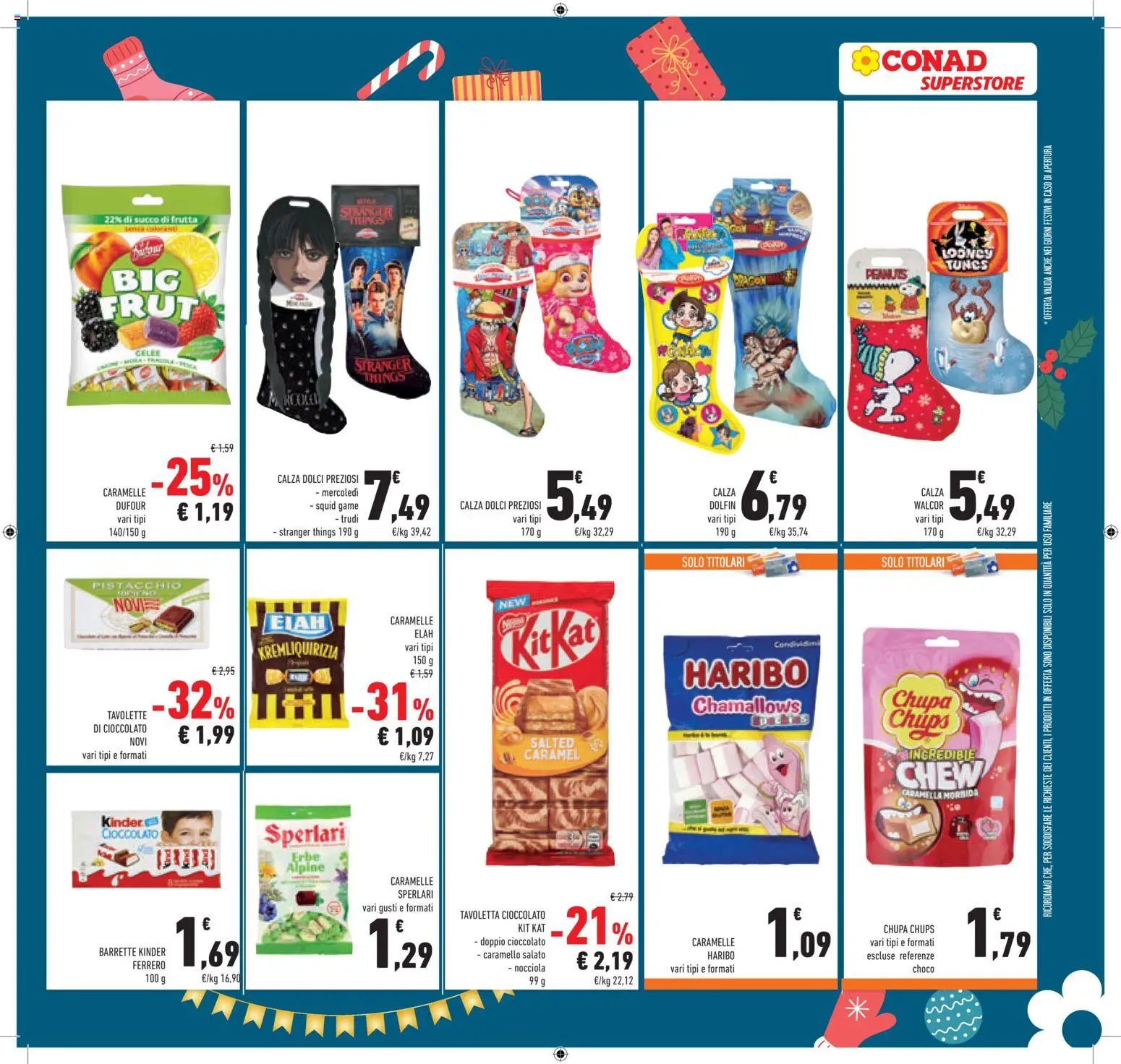 Volantino Conad del 27.12.2025 | Pagina: 35 | Prodotti: Cioccolato, Succo, Frutta, Succo di frutta