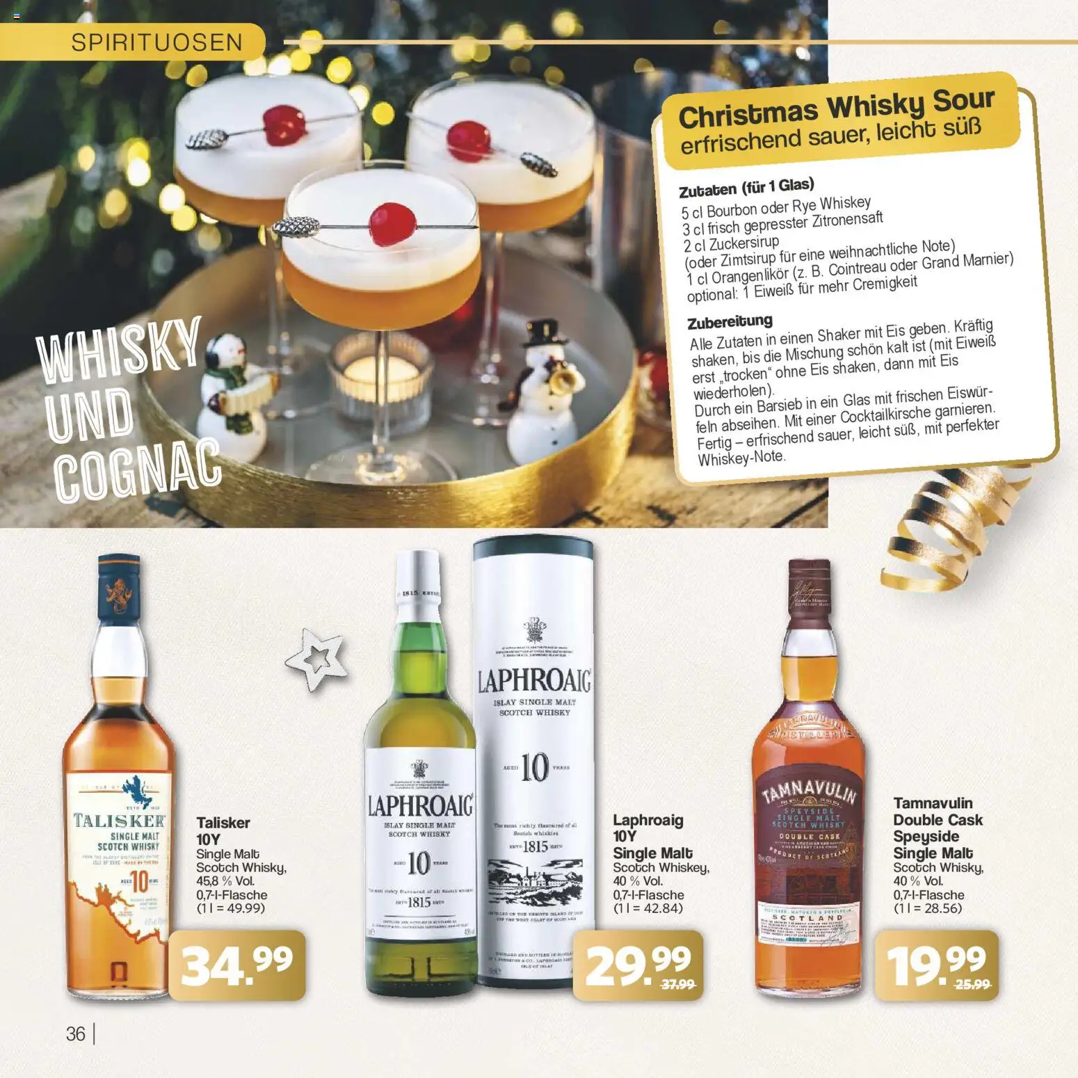 Famila Nordwest - Festliche Momente – gültig ab 24.11.2025 | Seite: 36 | Produkte: Whisky, Bourbon, Whiskey, Eis