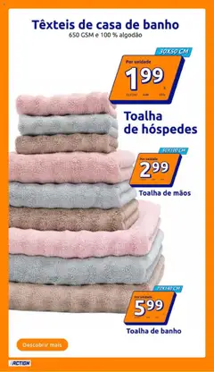 Action folheto │ válido de 13.08.2025 | Página: 13 | Produtos: Algodão, Casa de banho, Banho, Toalha de banho