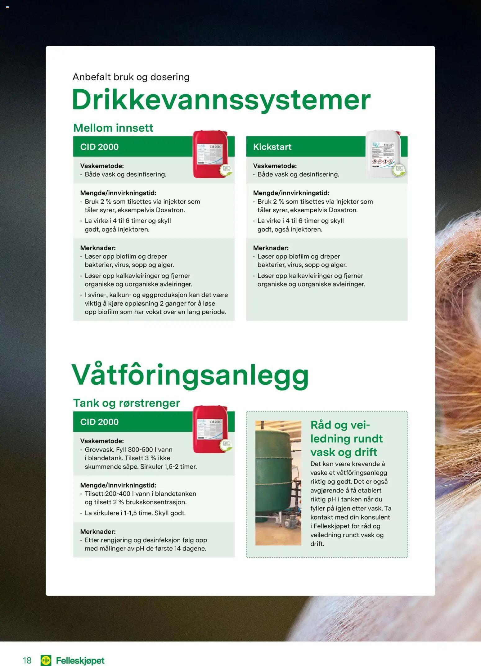 {H1} | Side: 18 | Produkter: Ledning, Kontakt, Vask, Sopp