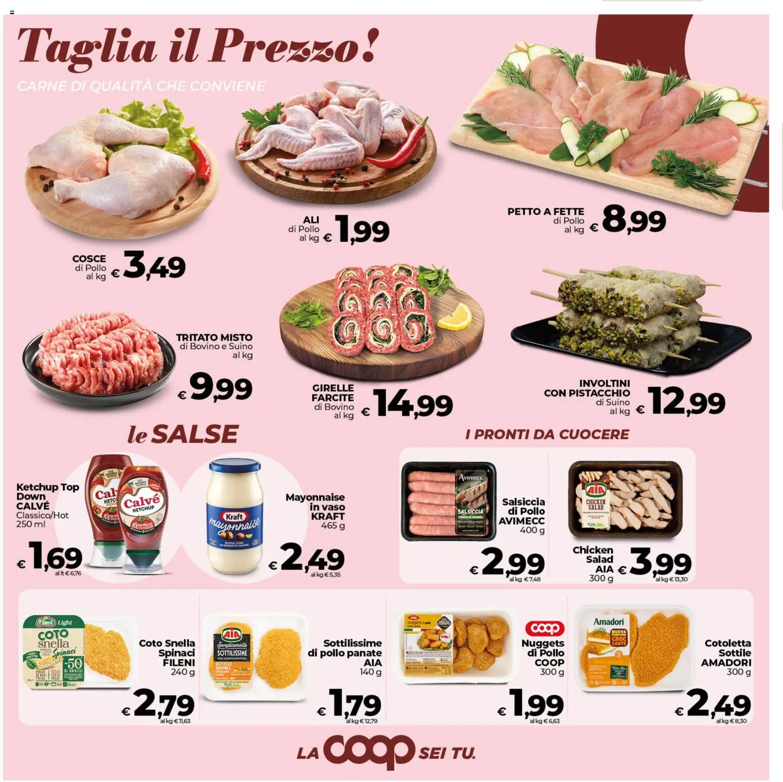 Volantino COOP del 17.04.2026 | Pagina: 8 | Prodotti: Ketchup, Nuggets, Suino, Salsiccia