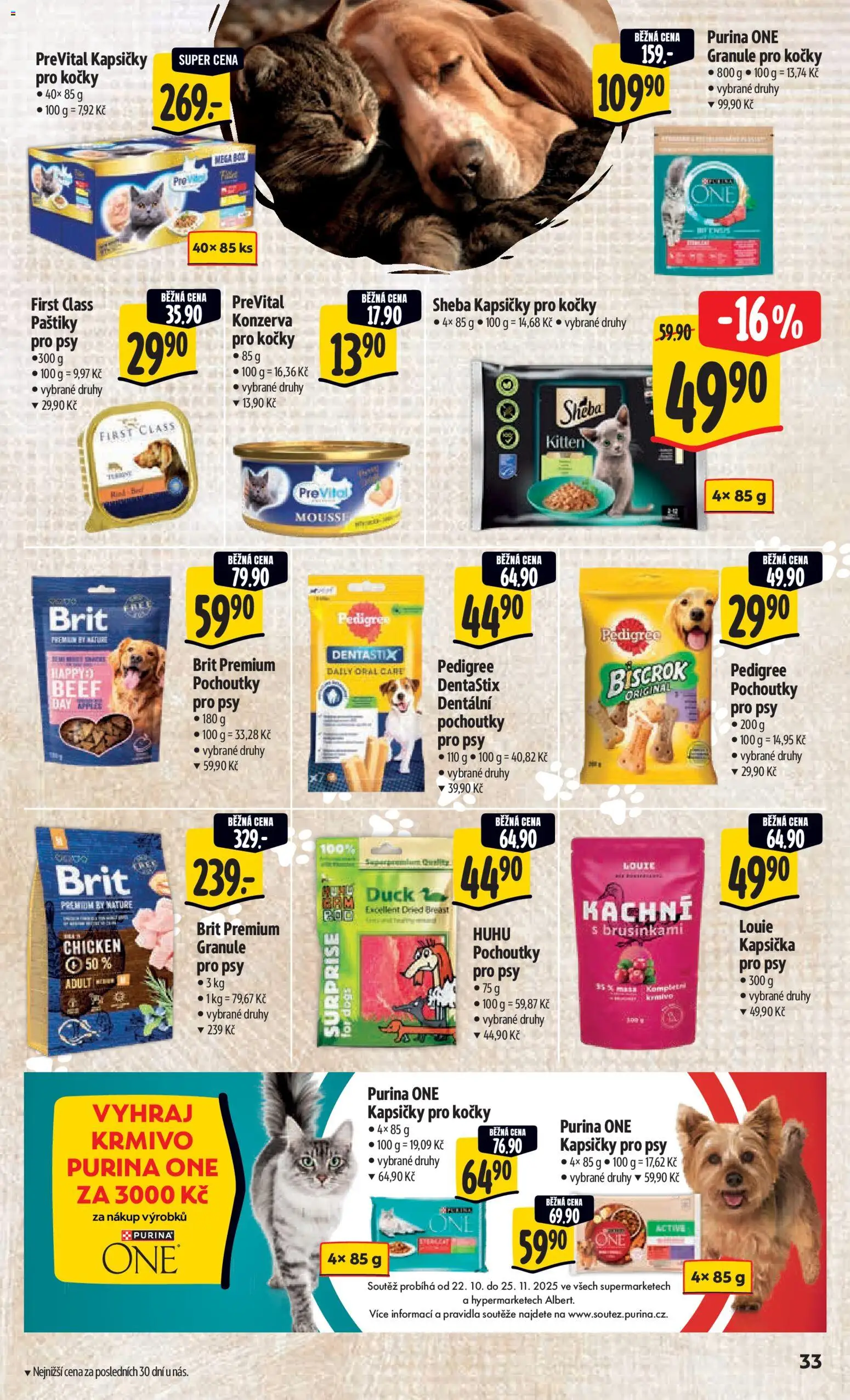 Albert leták - Hypermarket od 05.11.2025 | Strana: 42 | Produkty: Purina, Granule, Purina one, Sheba