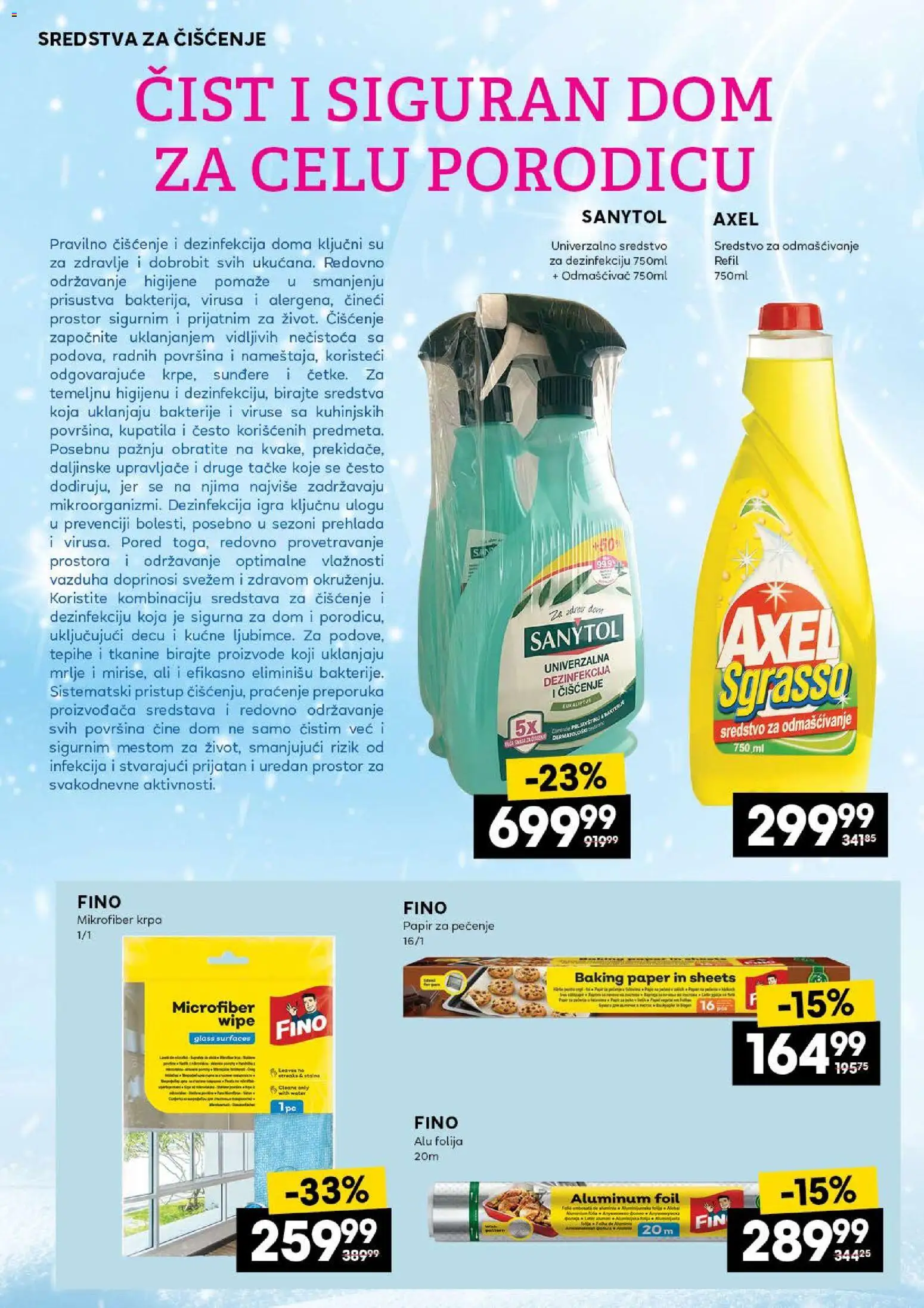 Idea katalog - važi od 25.12.2025 | Strana: 28 | Proizvode: Mikrofiber krpa, Papir za pečenje, PC, Sanytol