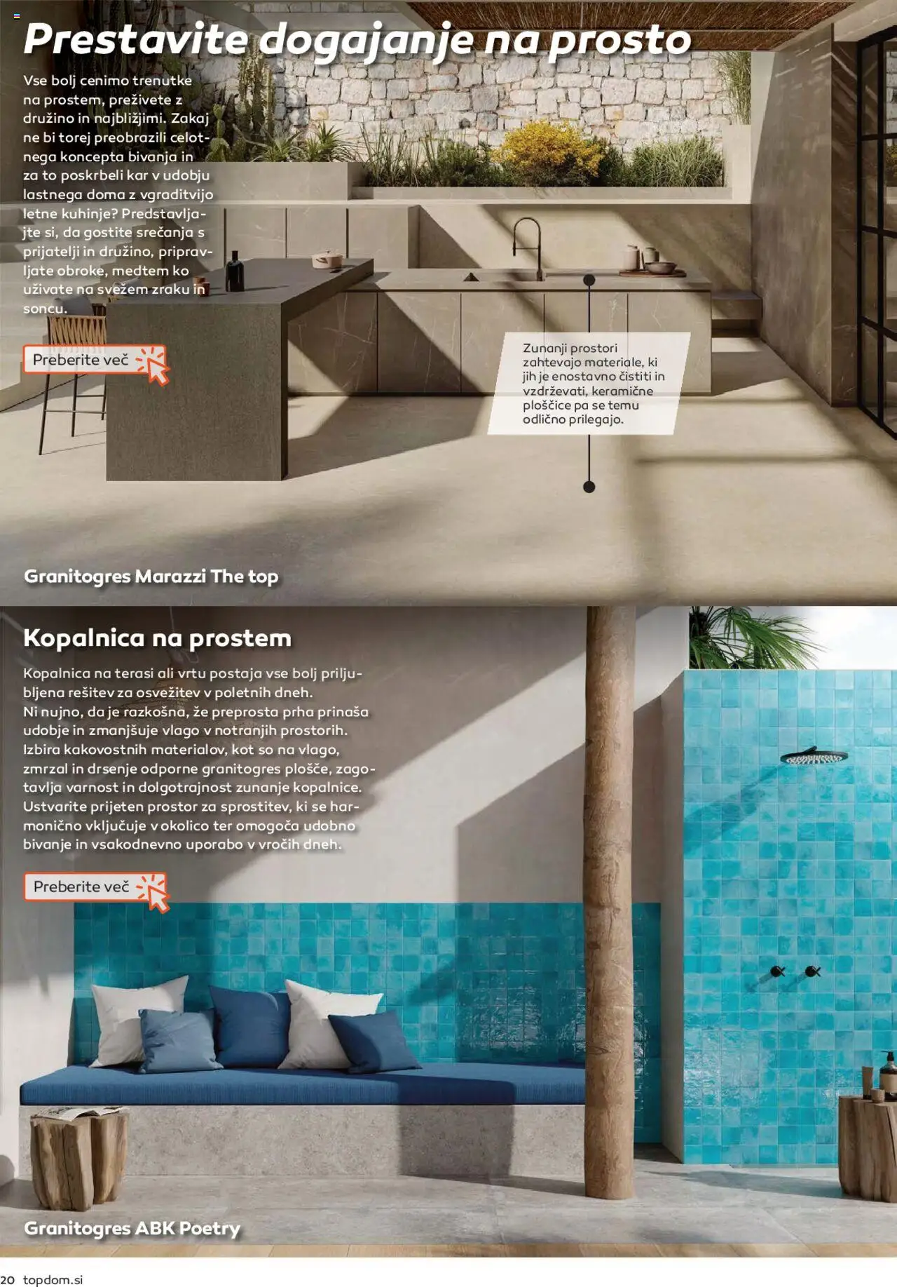 Novi Topdom katalog ponudbe – veljaven od 01.04.2025 | Stran: 20 | Izdelki: Prha, Ploščice