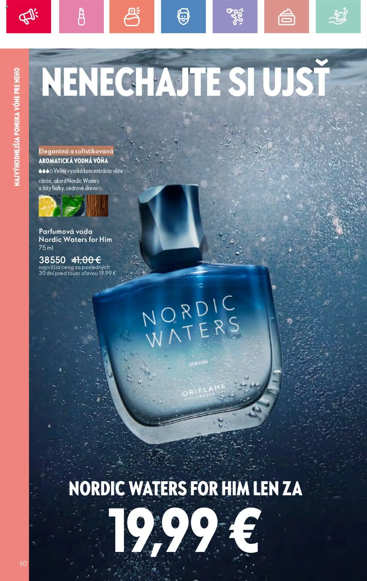Katalóg Oriflame 12 2025 │ platný od 17.08.2025 | Strana: 50 | Produkty: Voda