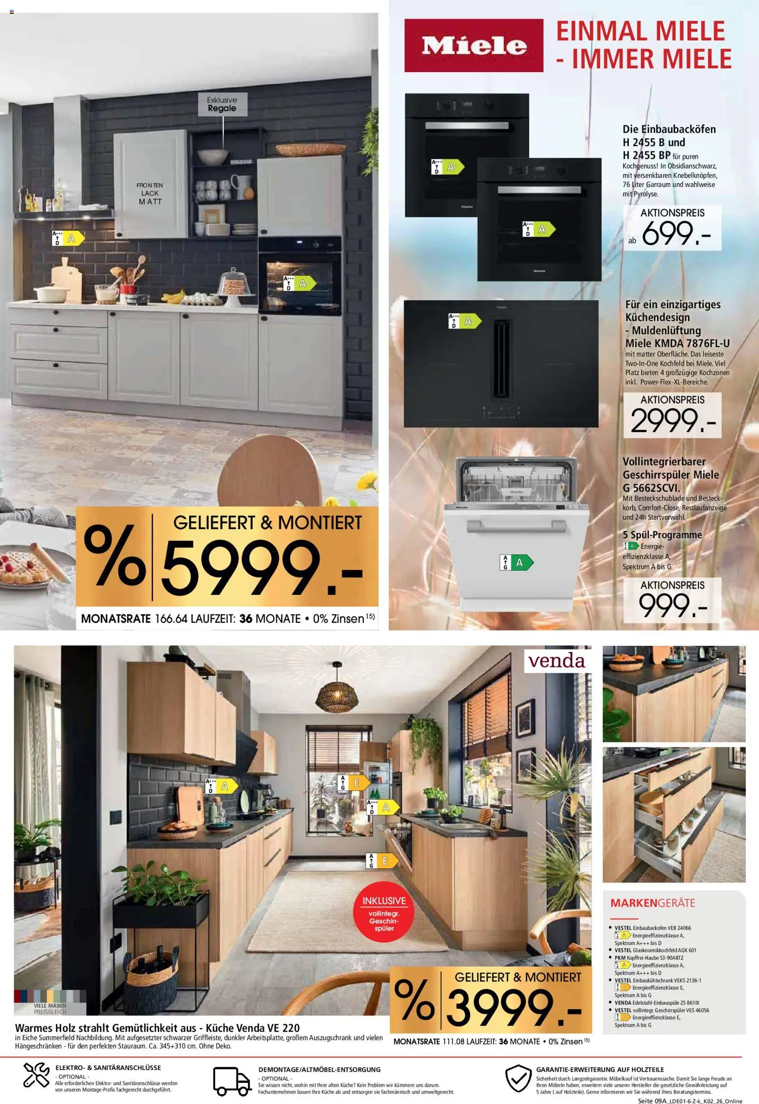 Zurbrüggen Küchen für Ihr Zuhause – gültig ab 17.01.2026 | Seite: 11 | Produkte: Miele, Geschirrspüler, Küche, Kochfeld