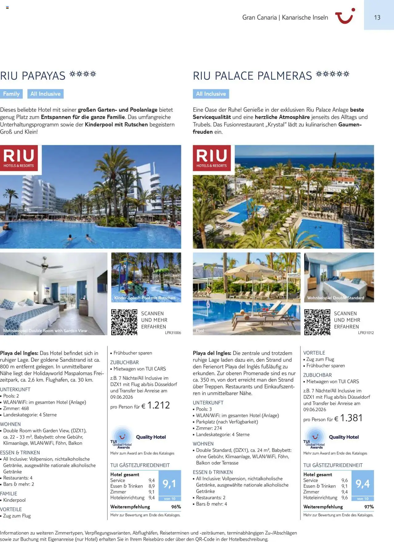 TUI Prospekt Kanaren, Kapverden & Senegal 2025/26	  – gültig ab 01.11.2025 | Seite: 13 | Produkte: Babybett