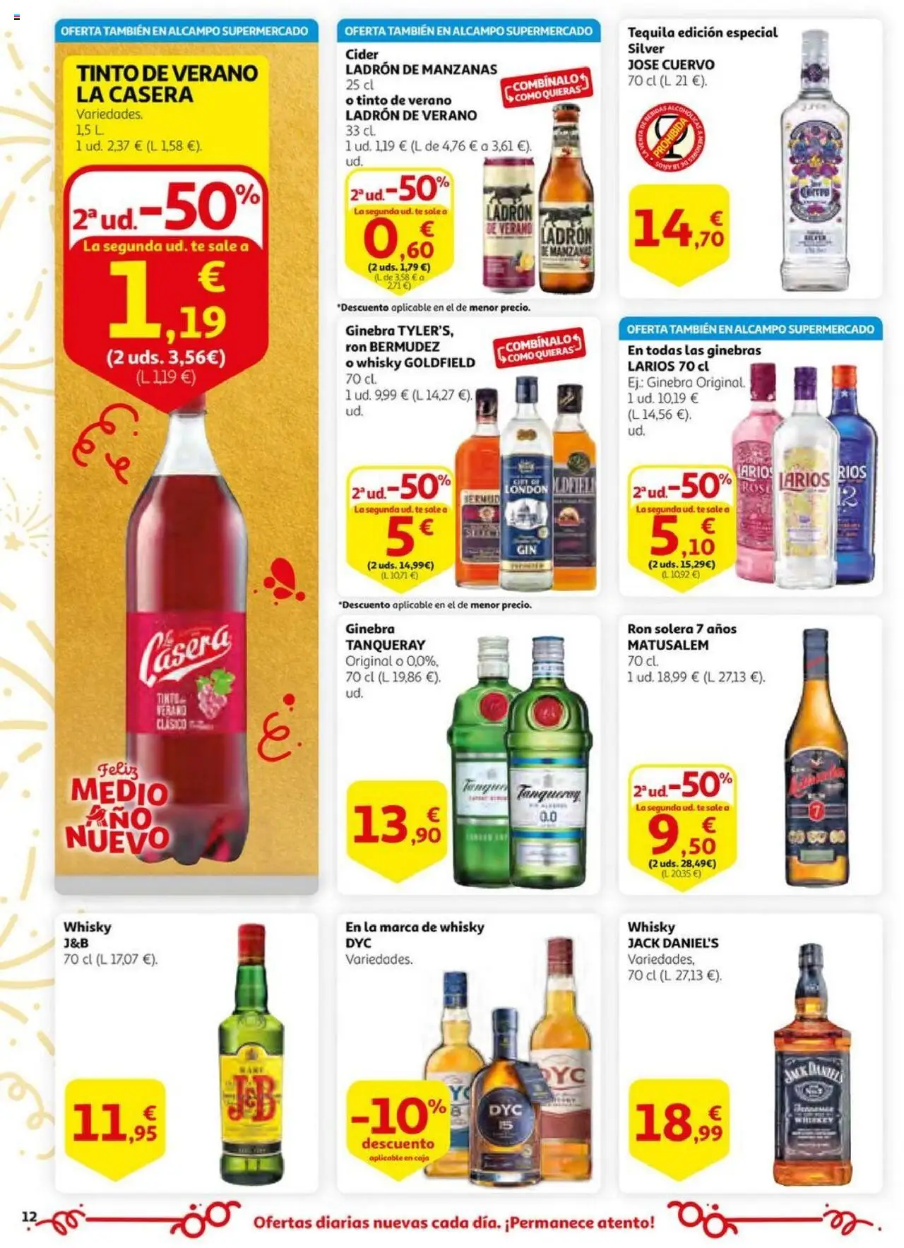 Alcampo - HG Unificado Nacional  │ válido desde el 03.06.2025 | Página: 12 | Productos: Tinte, Manzanas, Whisky, Caja
