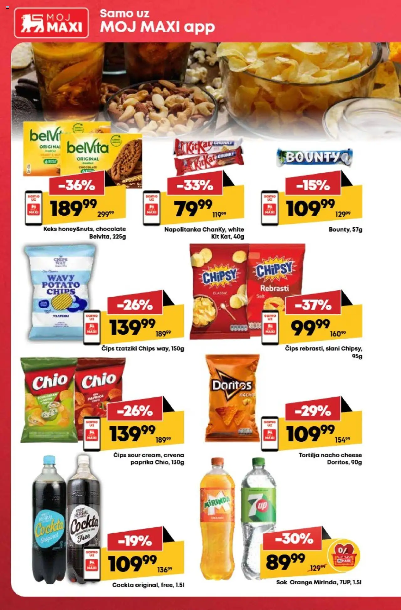 Maxi katalog - važi od 14.08.2025 | Strana: 28 | Proizvode: Čips, Keks, Tortilja, Doritos