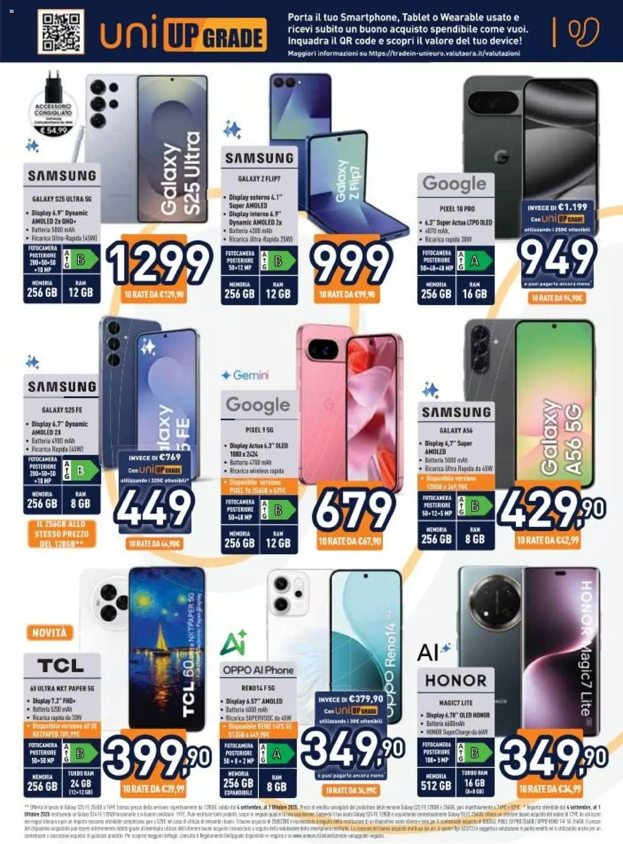 Volantino Unieuro del 17.09.2025 | Pagina: 31
