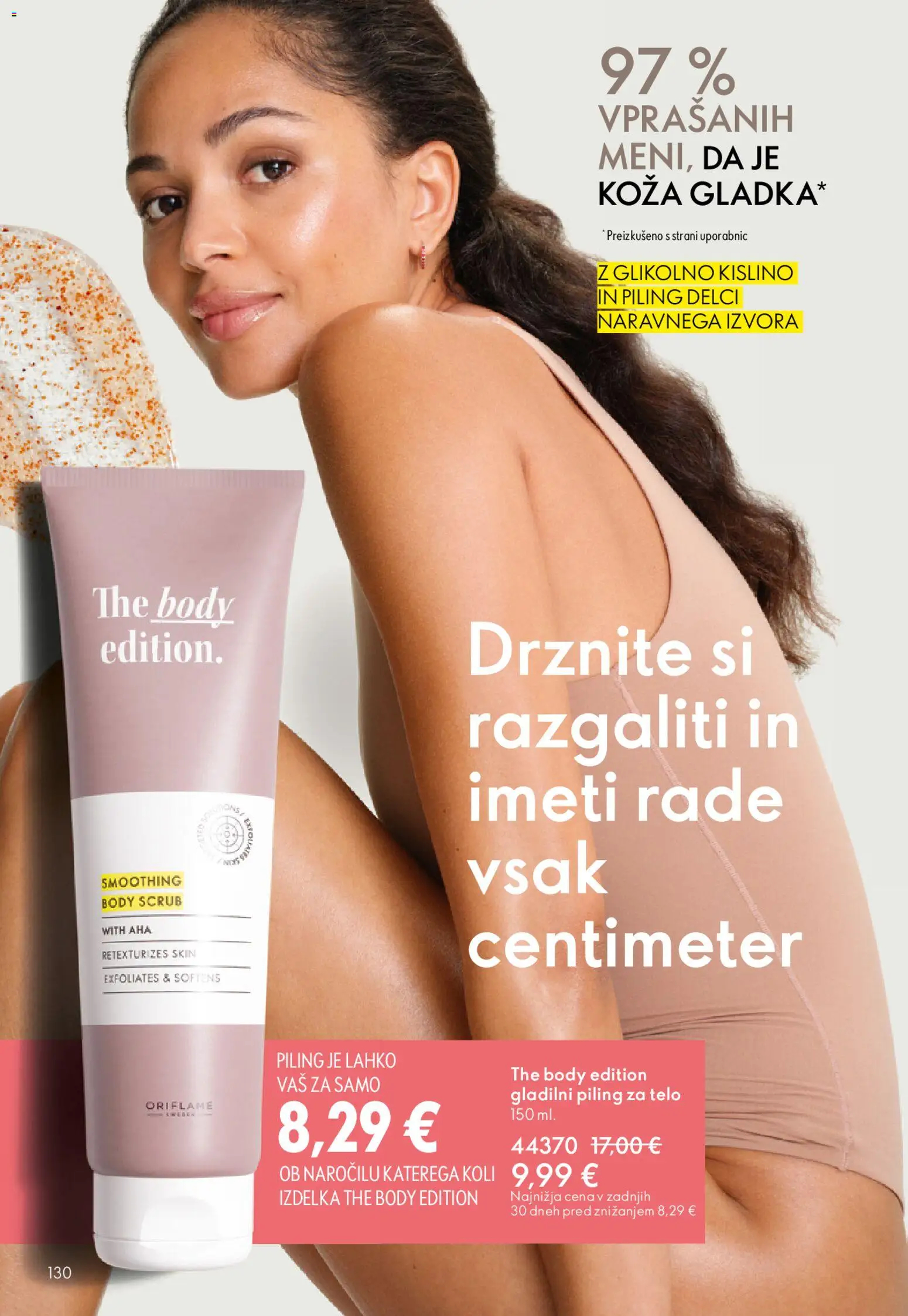 Novi Oriflame katalog ponudbe – veljaven od 22.04.2026 | Stran: 130 | Izdelki: Piling za telo, Piling