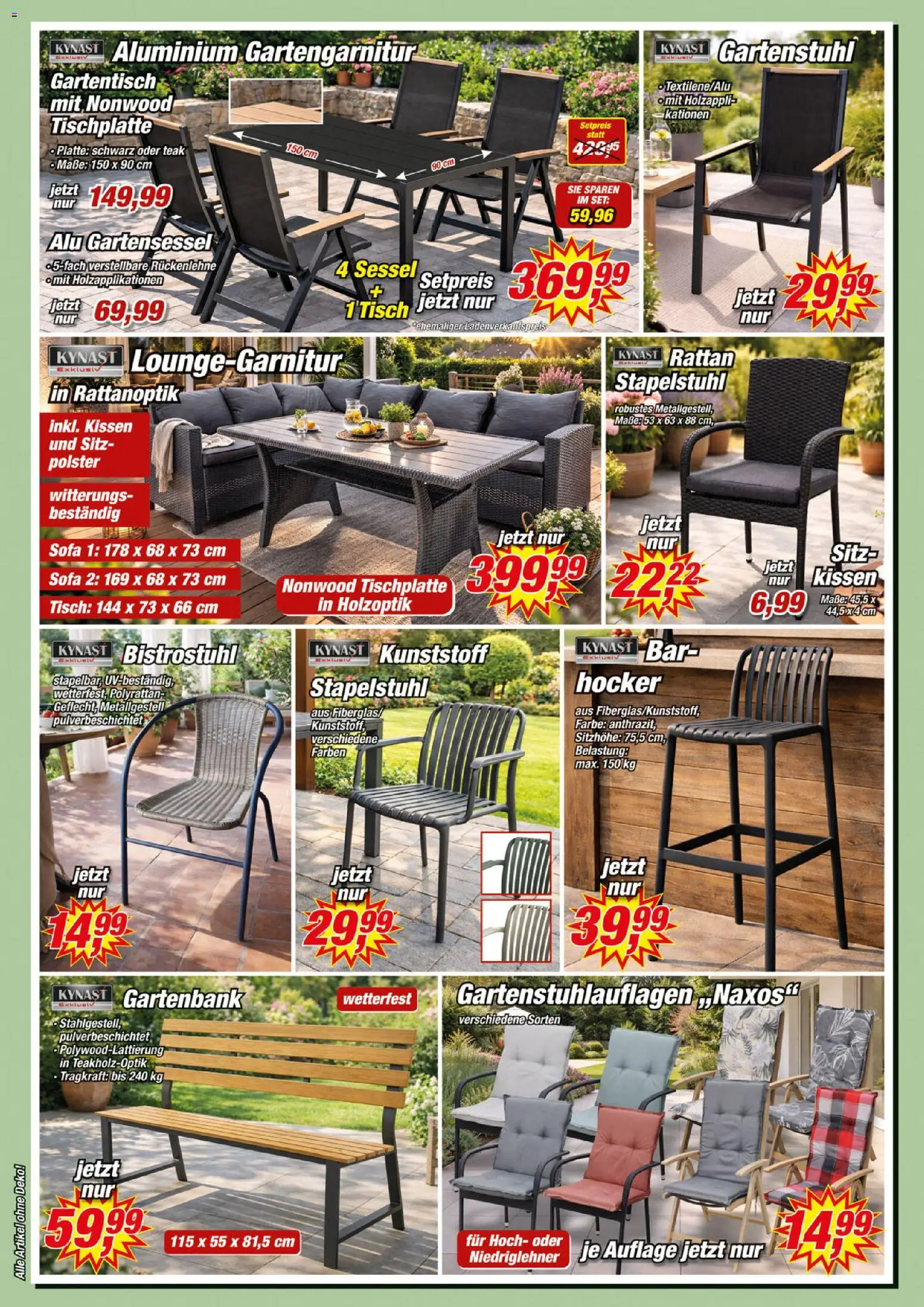 Posten Börse Prospekt – gültig ab 04.04.2026 | Seite: 2 | Produkte: Hocker, Sofa, Sessel, Tisch