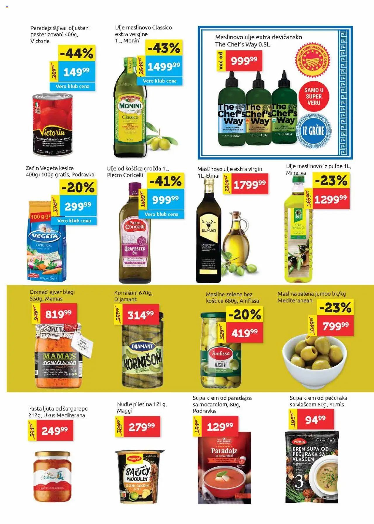 SuperVERO katalog - važi od 07.08.2025 | Strana: 9 | Proizvode: Masline, Ulje, Maslinovo ulje, Nudle