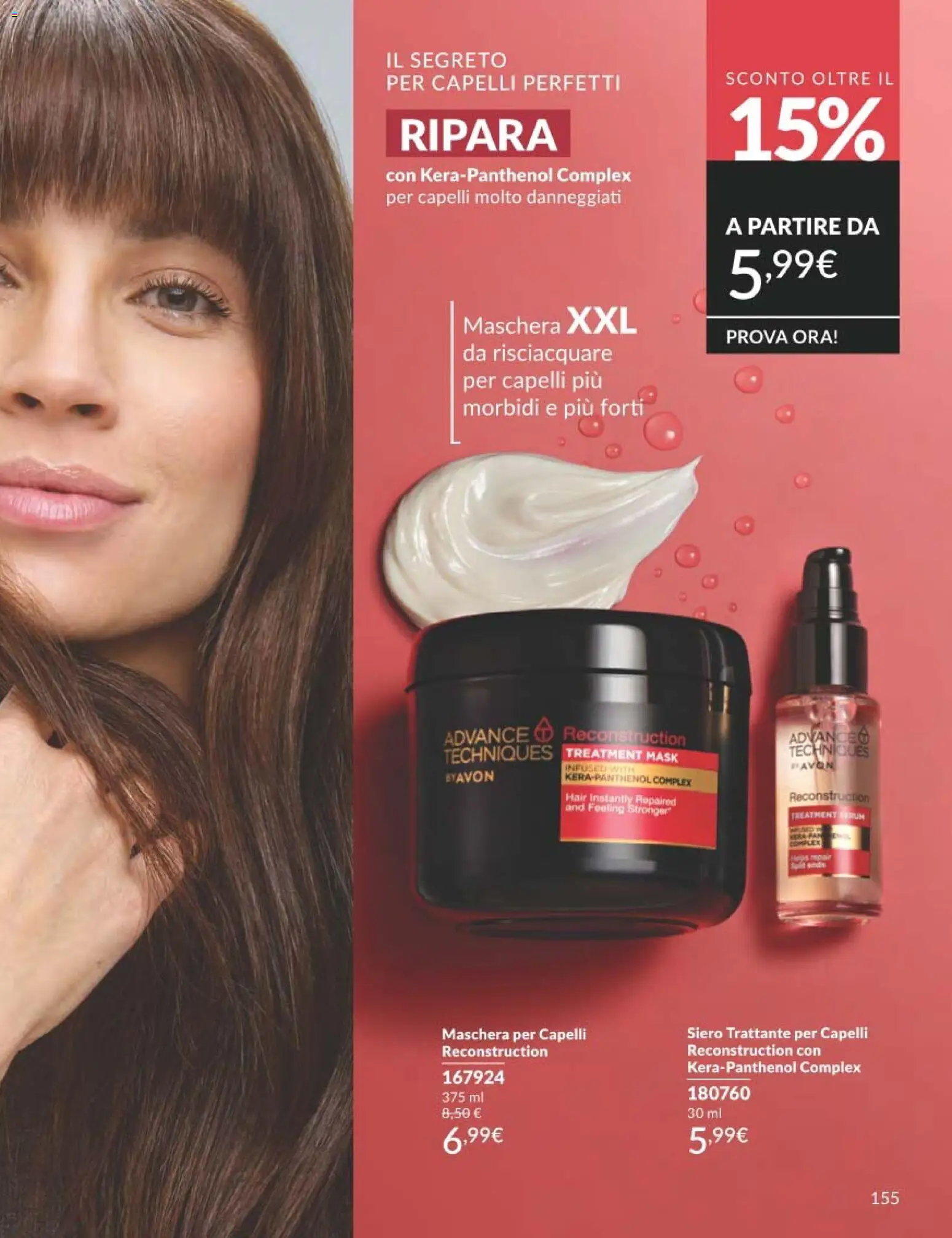Volantino Avon del 01.02.2026 | Pagina: 155 | Prodotti: Maschera per capelli, Maschera