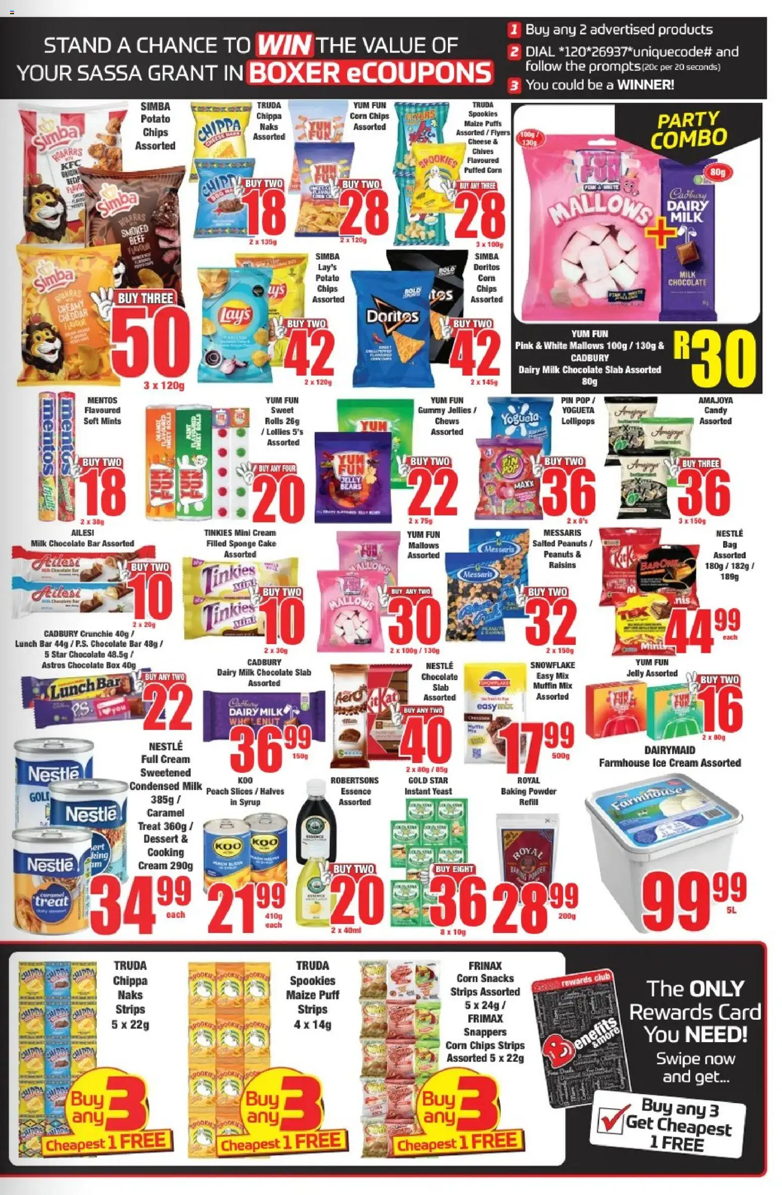 New Boxer catalogue – valid from 04.12.2025 | Page: 7 | Products: Condensed milk, Powder, Syrup, Raisins