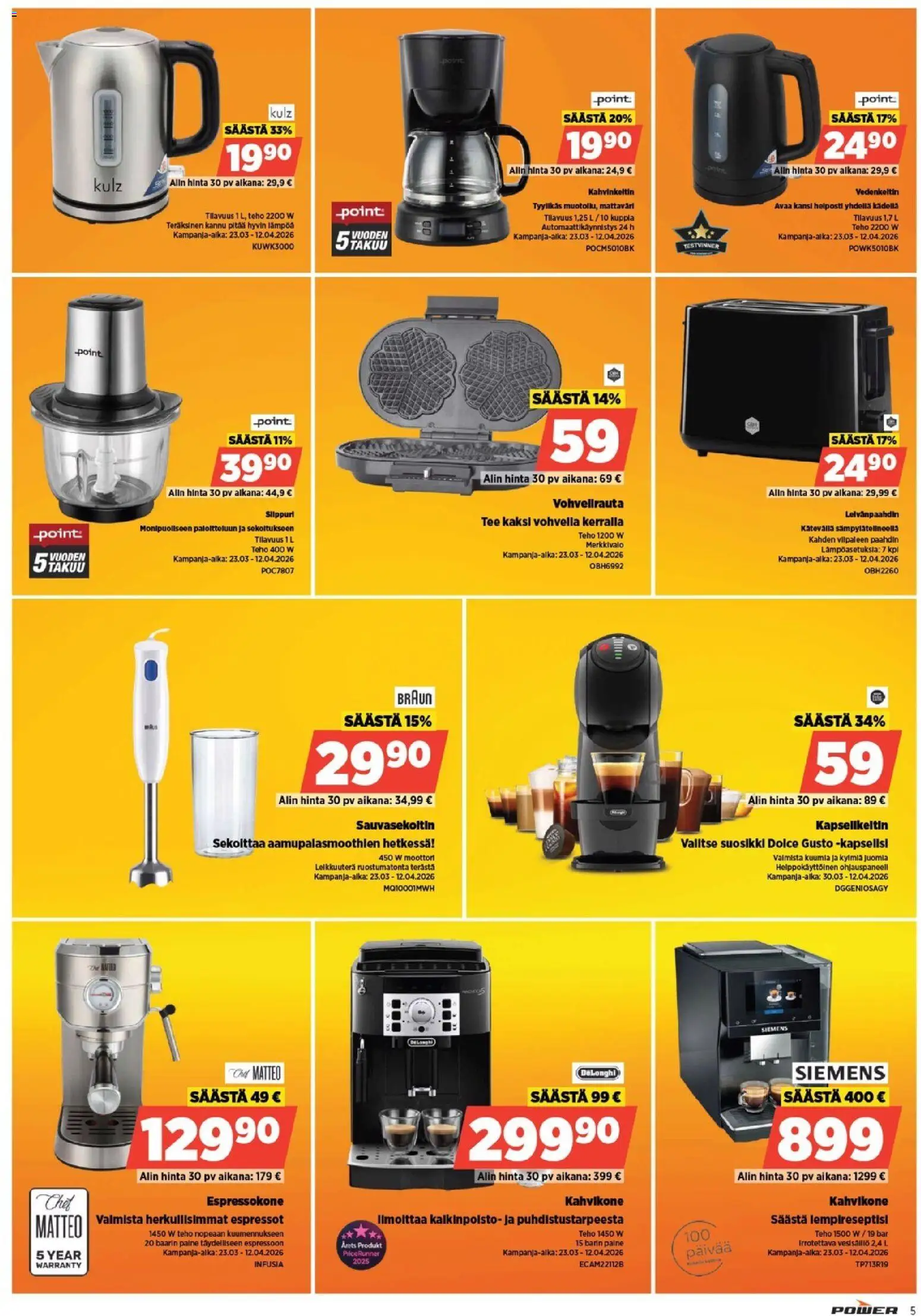 Power tarjoukset – voimassa 21.04.2026 alkaen | Sivu: 5 | Tuotteet: Kansi, Tee