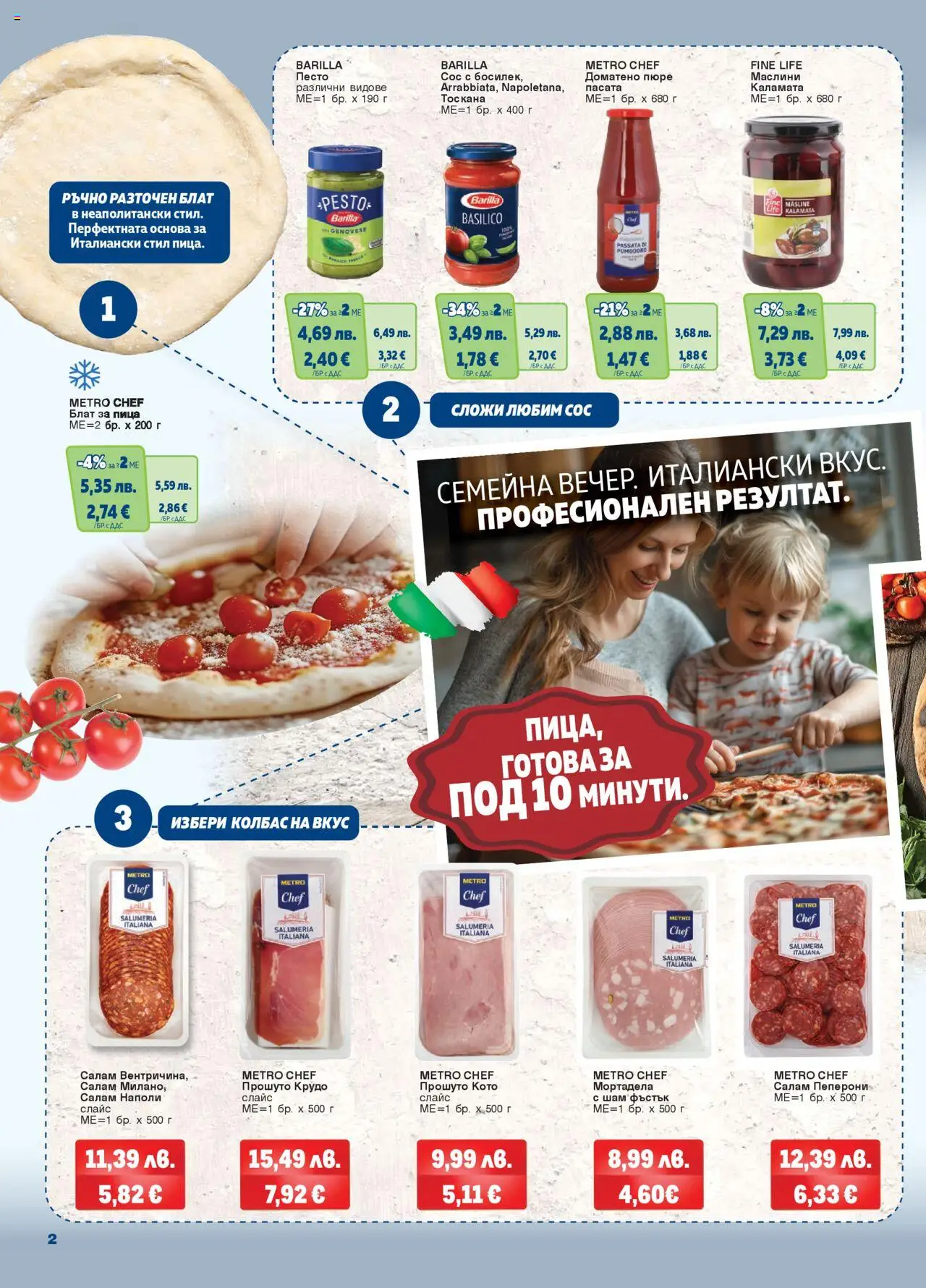  | Страница: 2 | Продукти: Салам, Колбас, Песто, Маслини