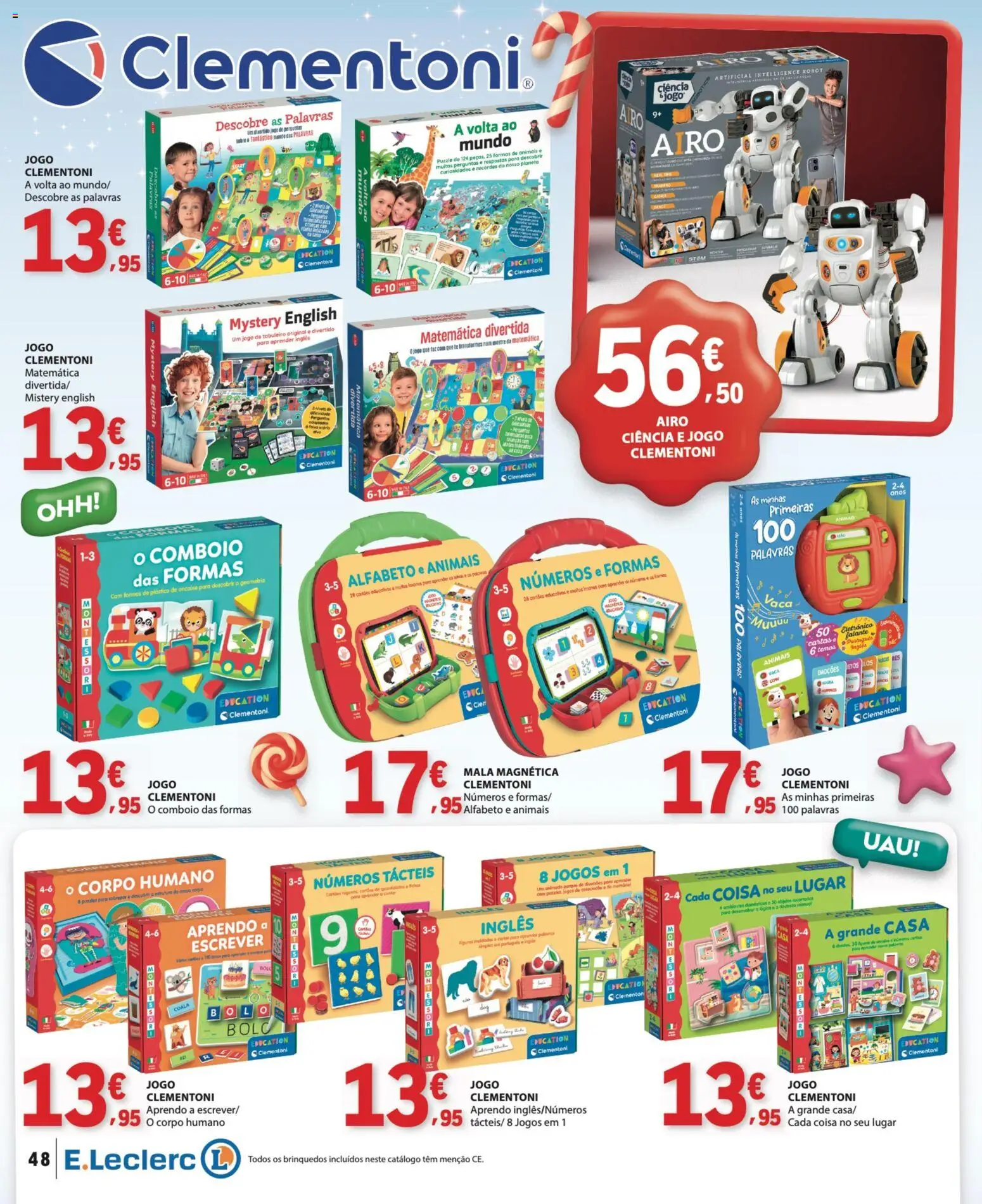 E.Leclerc Brinquedos de Natal │ válido de 11.11.2025 | Página: 48 | Produtos: Jogos, Bolo