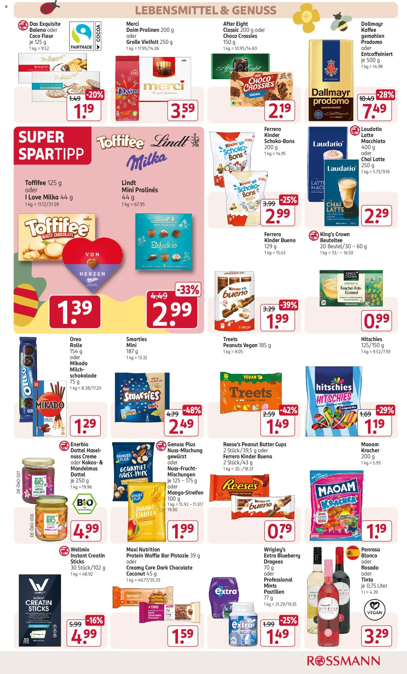 Rossmann Prospekt 	 – gültig ab 30.03.2026 | Seite: 20 | Produkte: Butter, Kaffee, Milka, Mango
