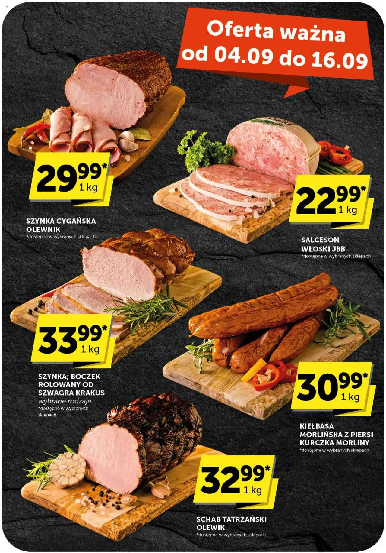 Euro Sklep Gazetka od 04.09.2025 | Strona: 17 | Produkty: Kiełbasa, Piersi, Szynka, Boczek