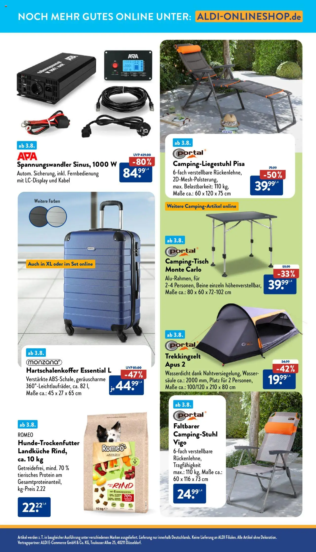 Aldi  Onlineshop - gültig ab dem 04.08.2025 | Seite: 3 | Produkte: Kabel, Wasser