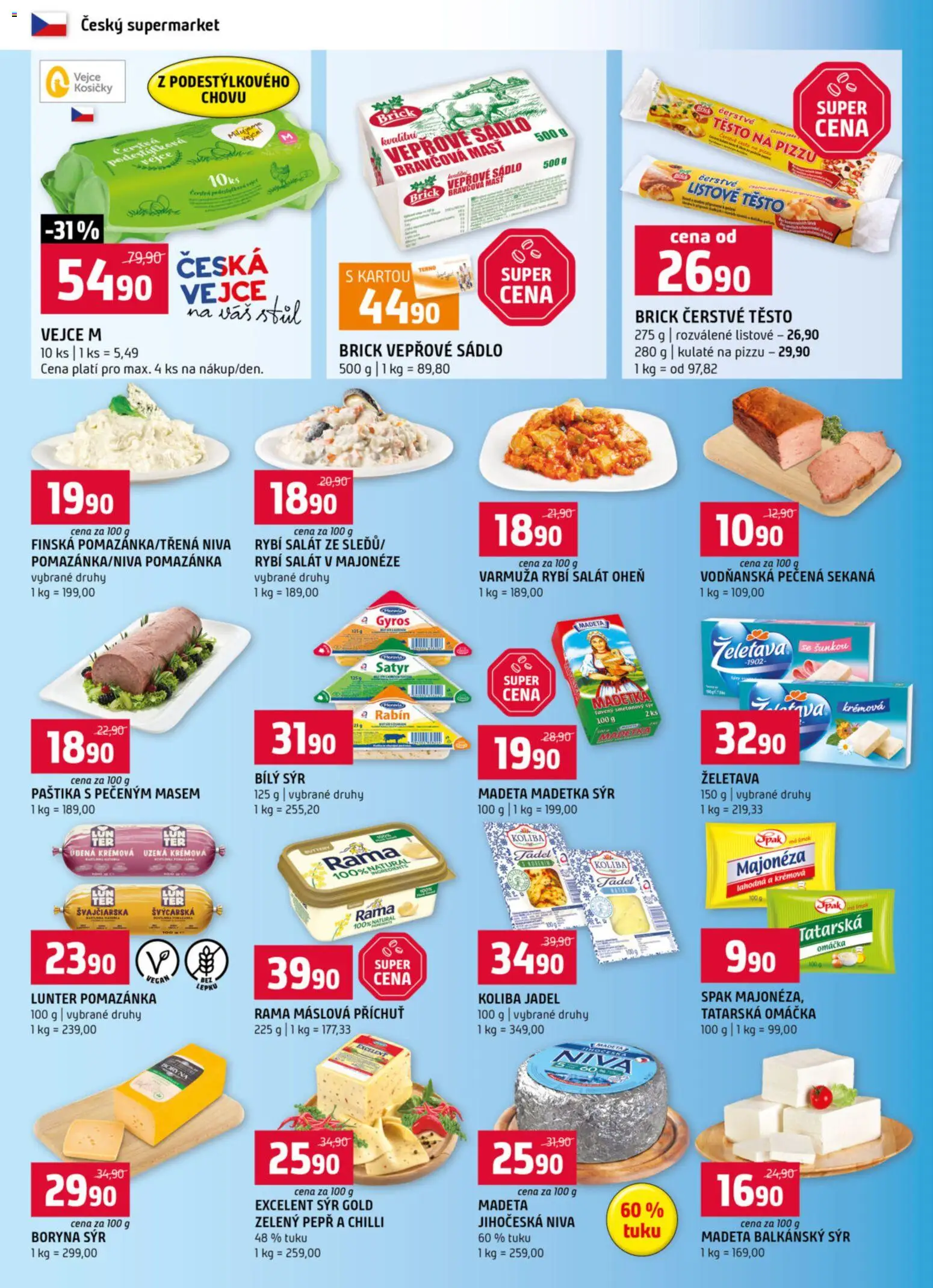 Terno leták od 21.01.2026 | Strana: 4 | Produkty: Gyros, Pomazánka, Smetanový sýr, Stůl