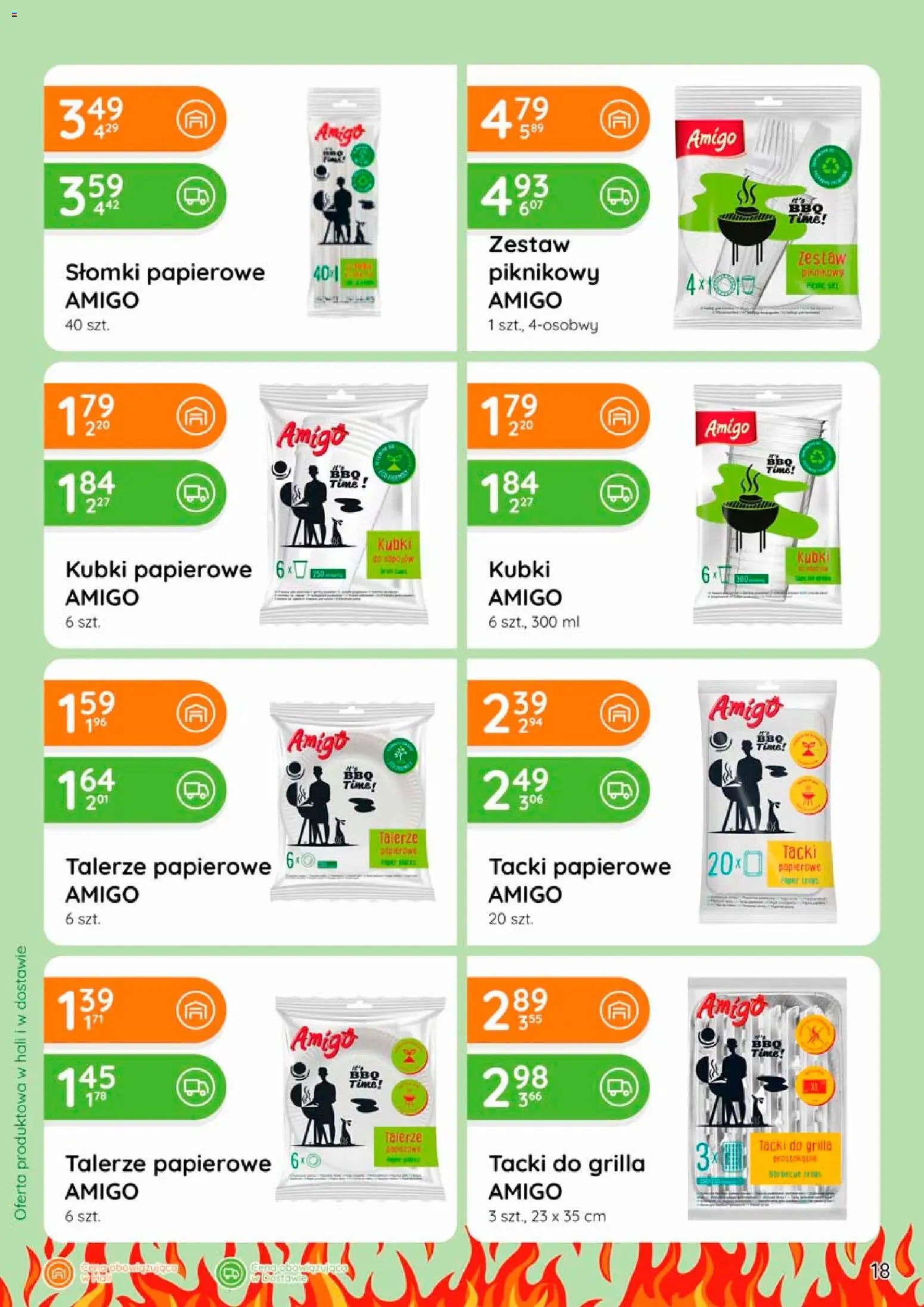 Eurocash gazetka - Grill od 09.04.2026 | Strona: 18 | Produkty: Talerze, Słomki