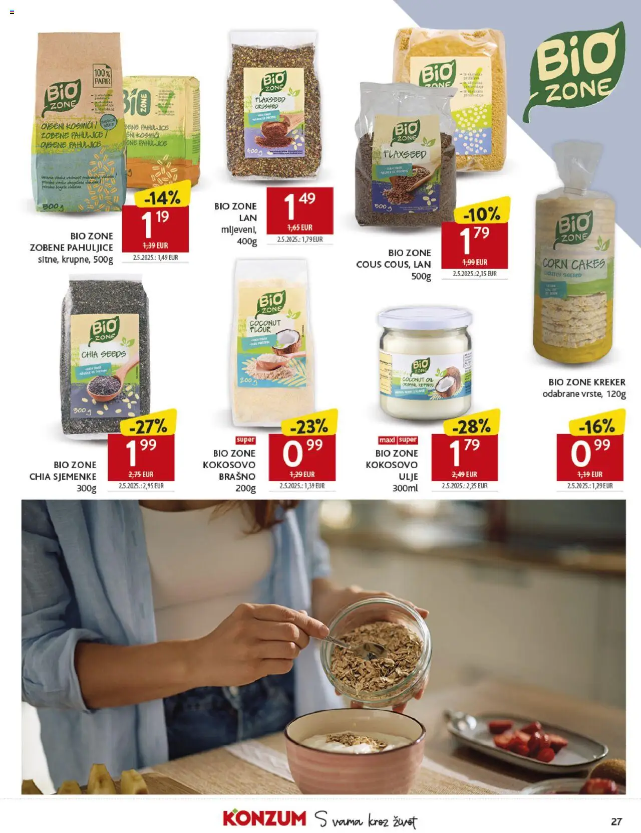Konzum HR akciós ujság - amely érvényes a következő dátumtól: 17.09.2025 | Oldal: 27 | Termékek: Kréker