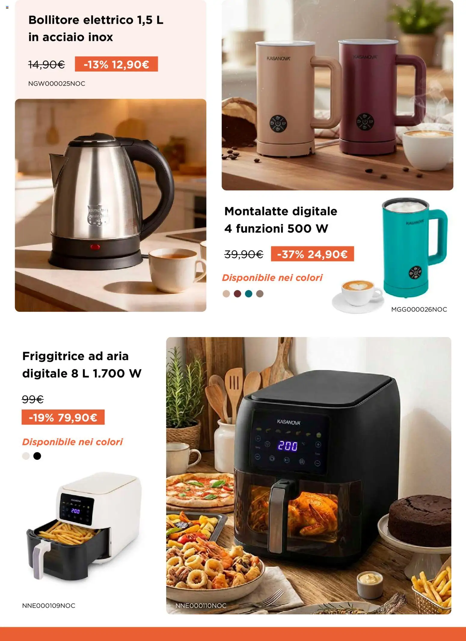 Volantino Kasanova del 21.03.2026 | Pagina: 11 | Prodotti: Friggitrice ad aria, Bollitore, Friggitrice