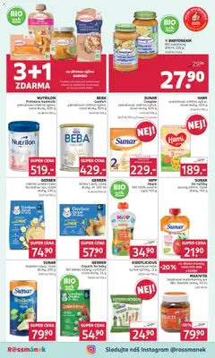 Náhled letáku HIPP Hippis, BIO 100% ovocné pyré, 100 g od 08.10.2025 | Strana: 12 | Produkty: Babydream, Sunar, Beba, Nutrilon